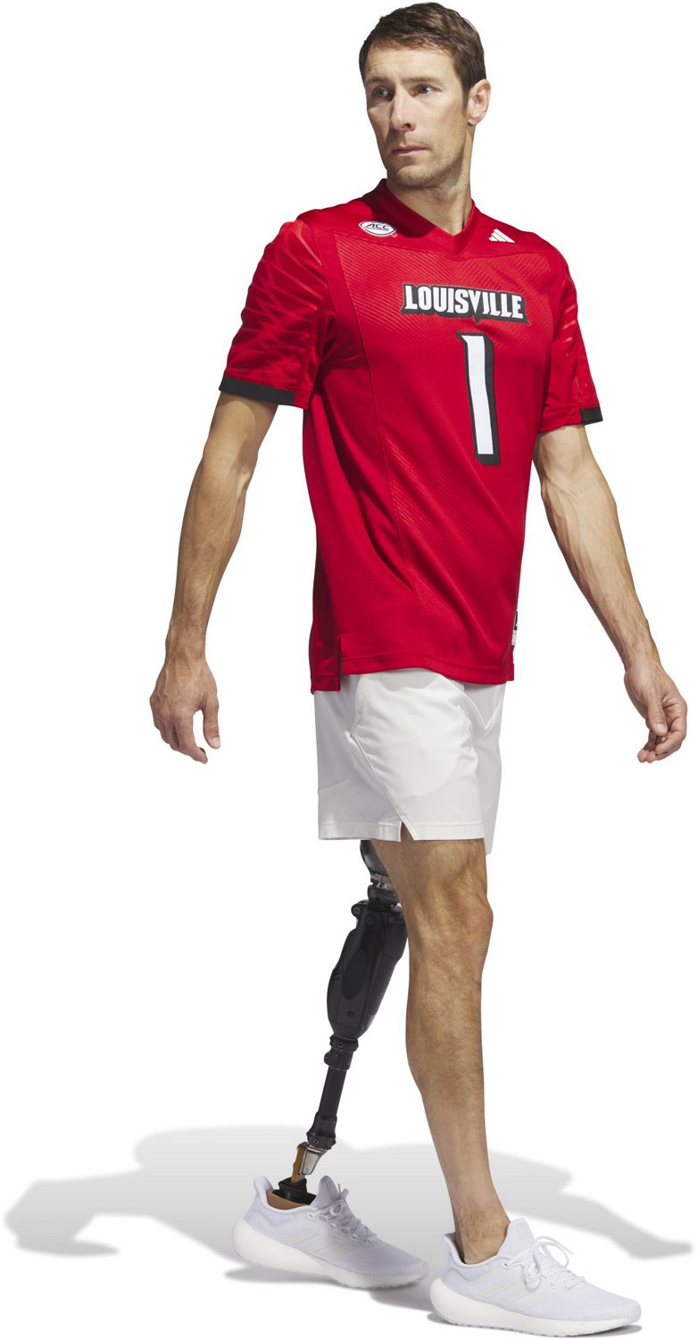 adidas Men's University of Louisville Home Premier Football Jersey - view number 5