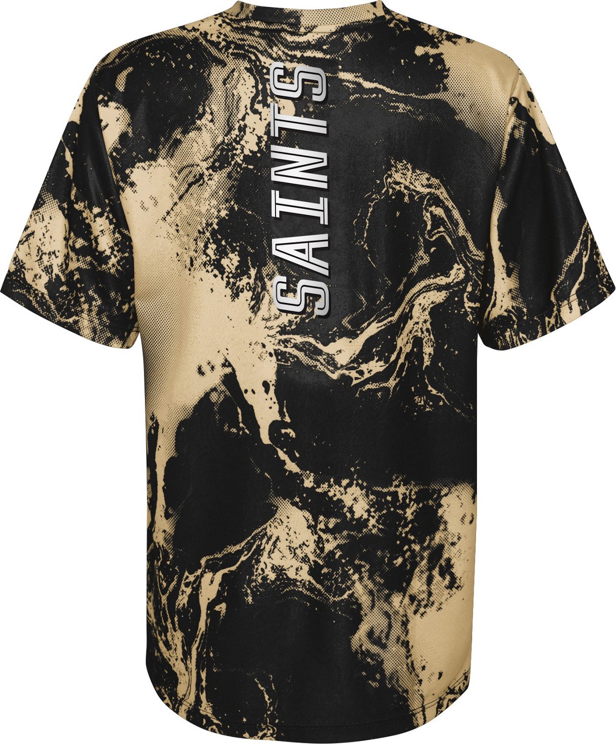 Outerstuff Boys' 8-20 New Orleans Saints In the Mix Poly Dri-Tek Short Sleeve T-shirt - view number 2