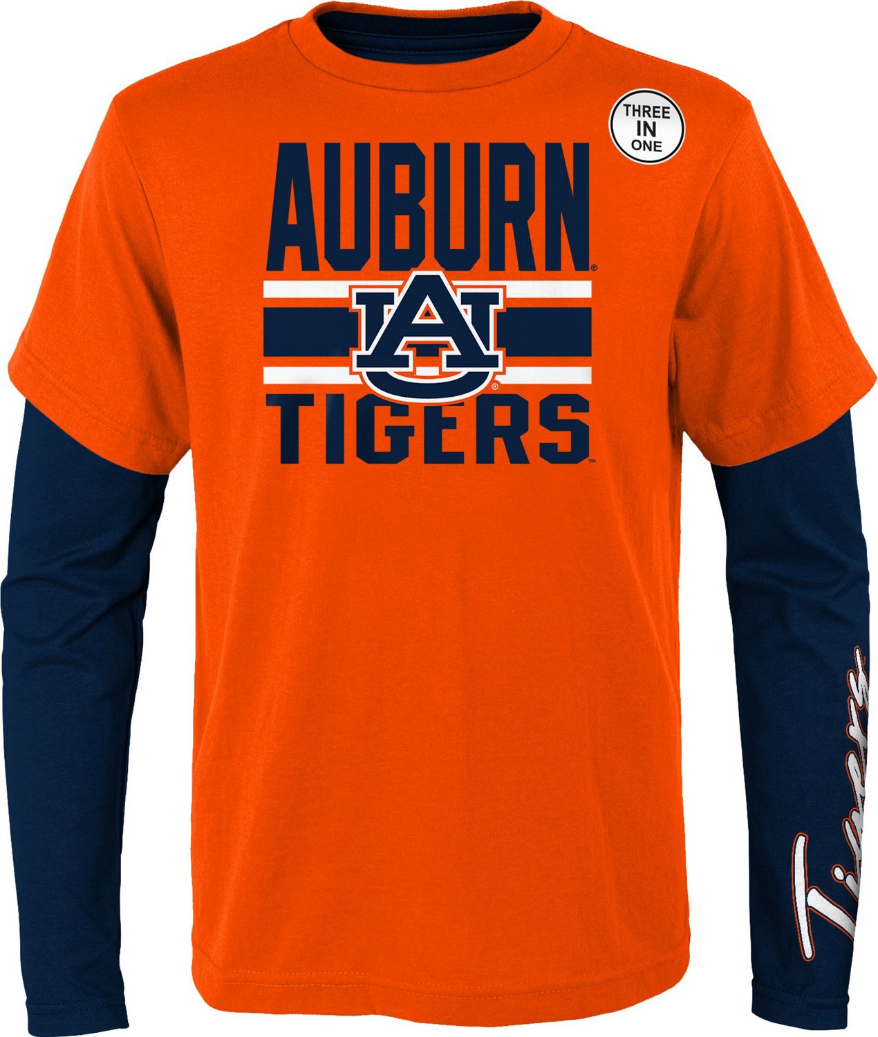 Outerstuff Youth Auburn University Fan Wave 3-in-1 T-shirt - view number 2
