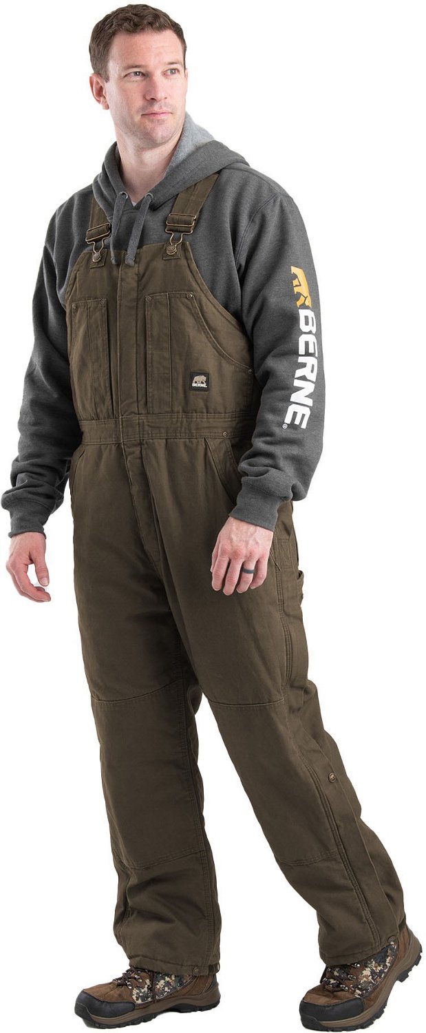 Berne Men's Original Washed Insulated Bib Overalls | Academy