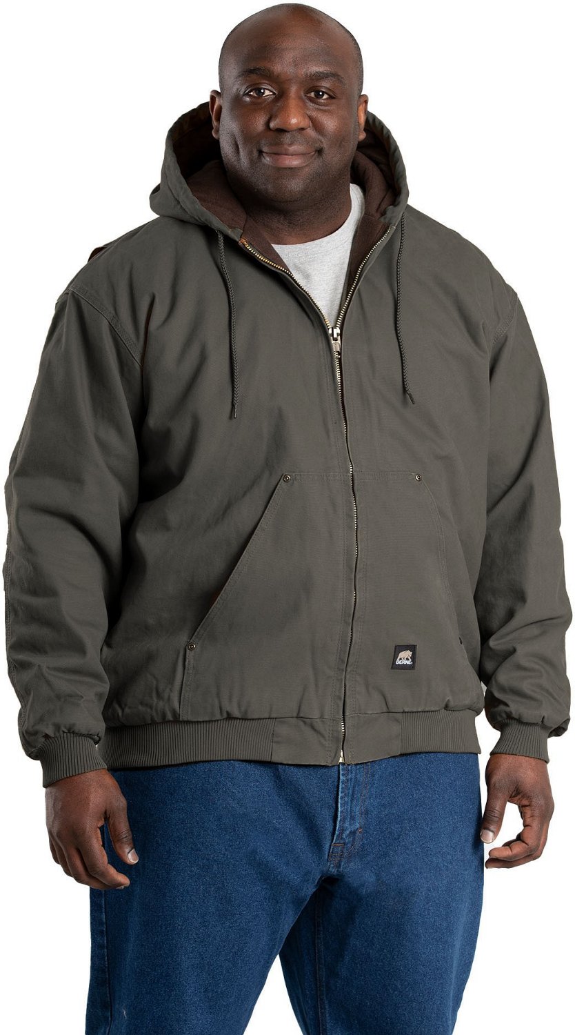 Berne Men's Original Washed Hooded Jacket - view number 3