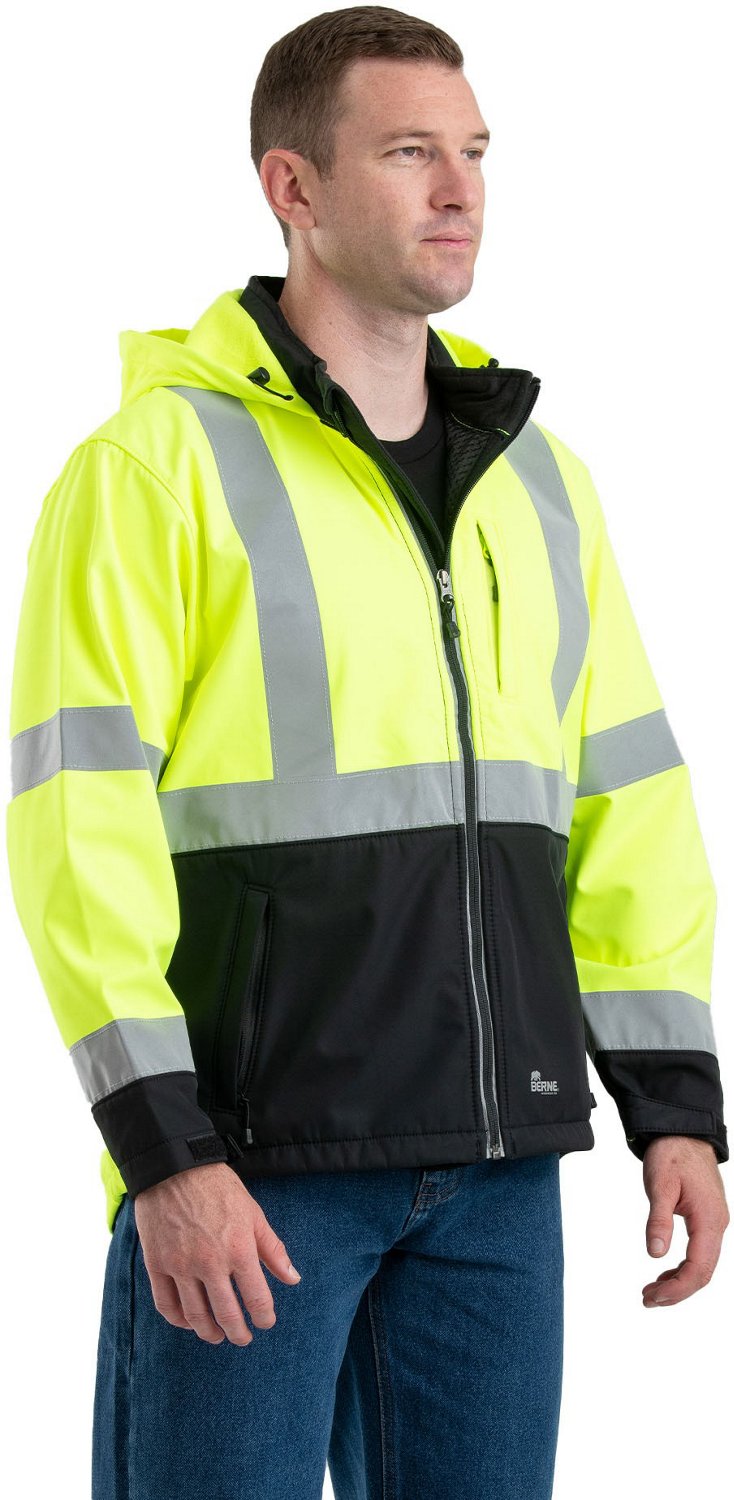 Berne Men's Hi-Visibility Softshell Jacket - view number 3