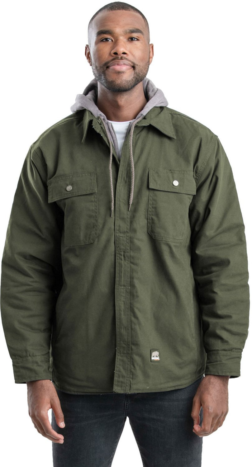 Berne Men's Hooded Shirt Jacket | Free Shipping at Academy