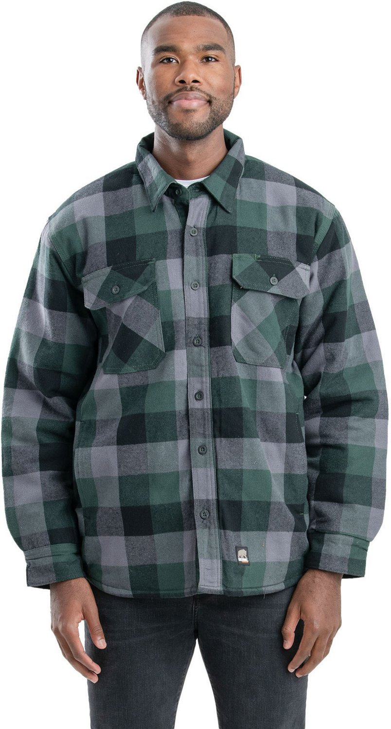 Berne Men's Flannel Shirt Jacket | Free Shipping at Academy