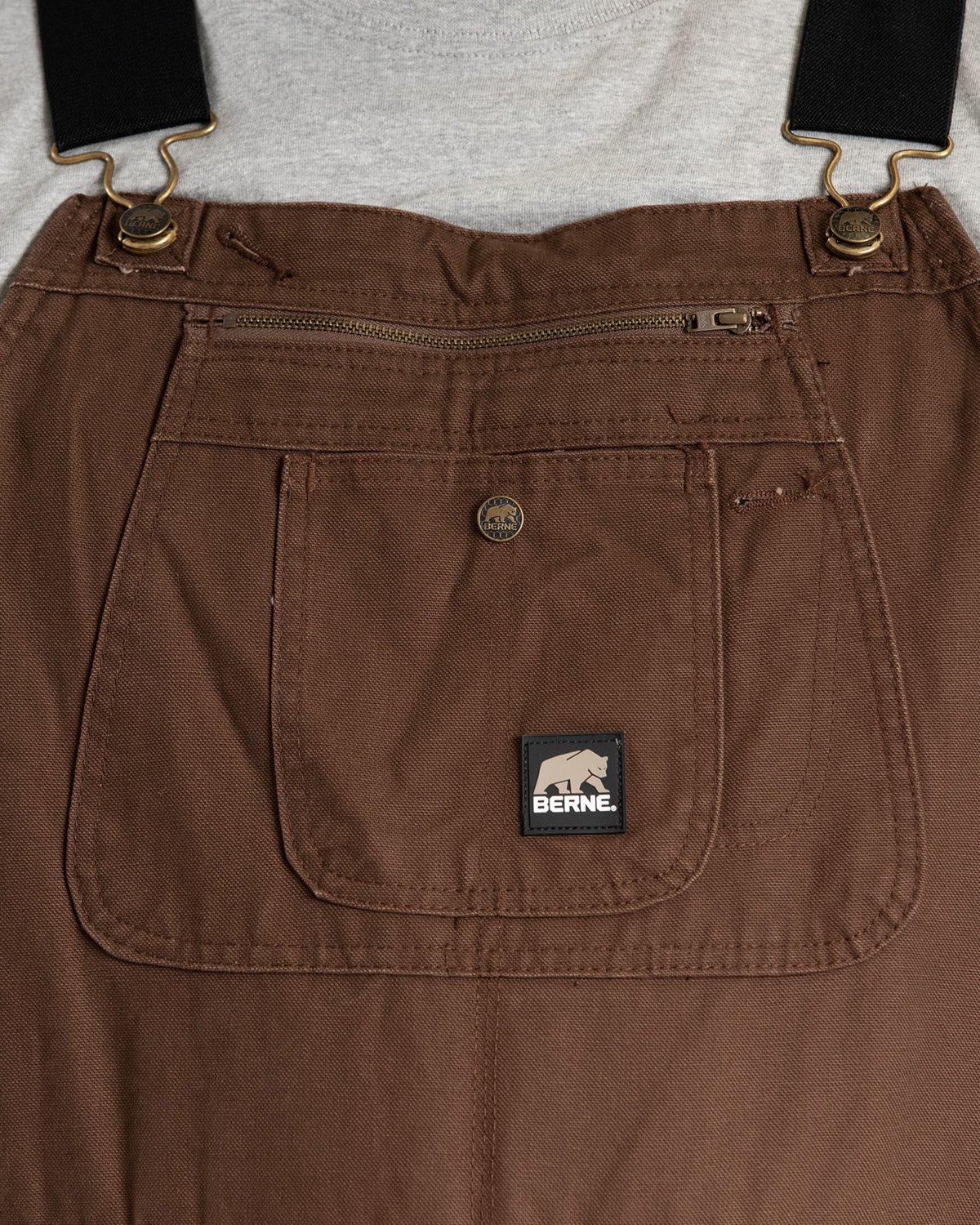 Berne Men's Traditional Washed Bib Overalls                                                                                      - view number 6