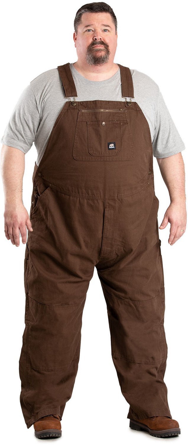 Berne Men's Unlined Washed Duck Bib Overalls - view number 2