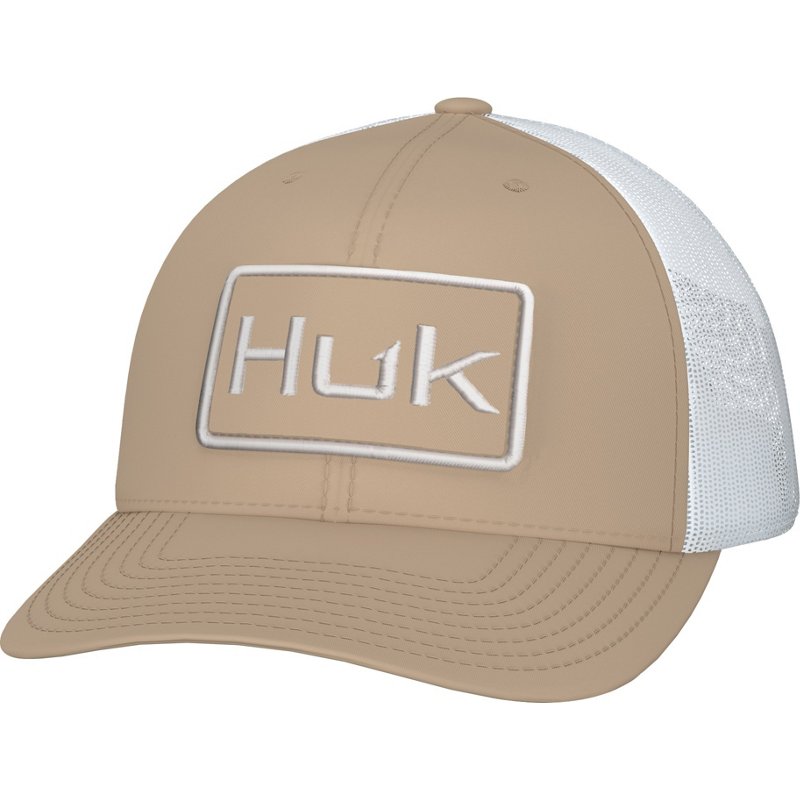 Huk Adult Logo Trucker Cap Overland Trek - Men's Hunting/Fishing Headwear at Academy Sports