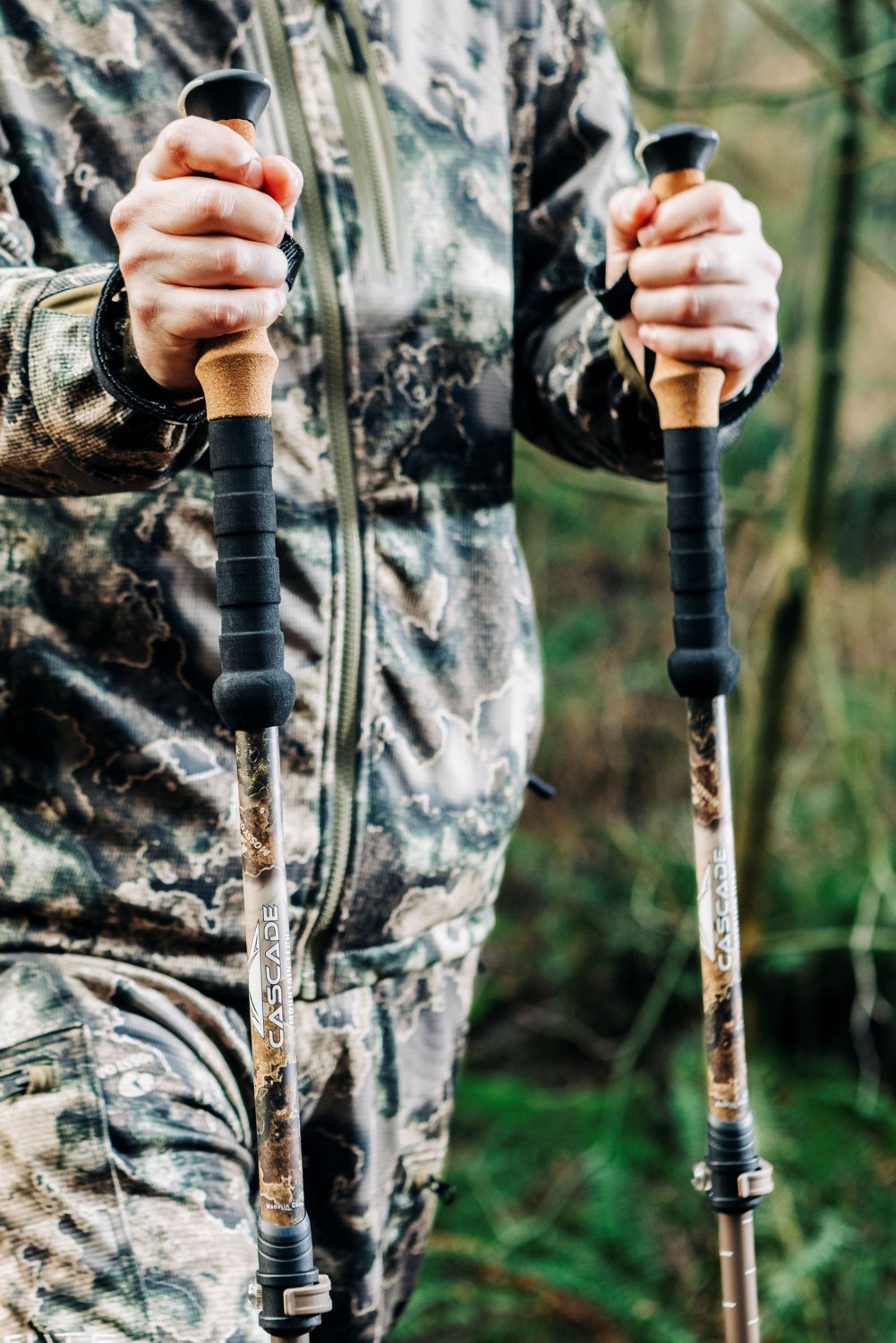 Cascade Mountain Tech Carbon Fiber Quick Lock Camo Trekking Poles - view number 5