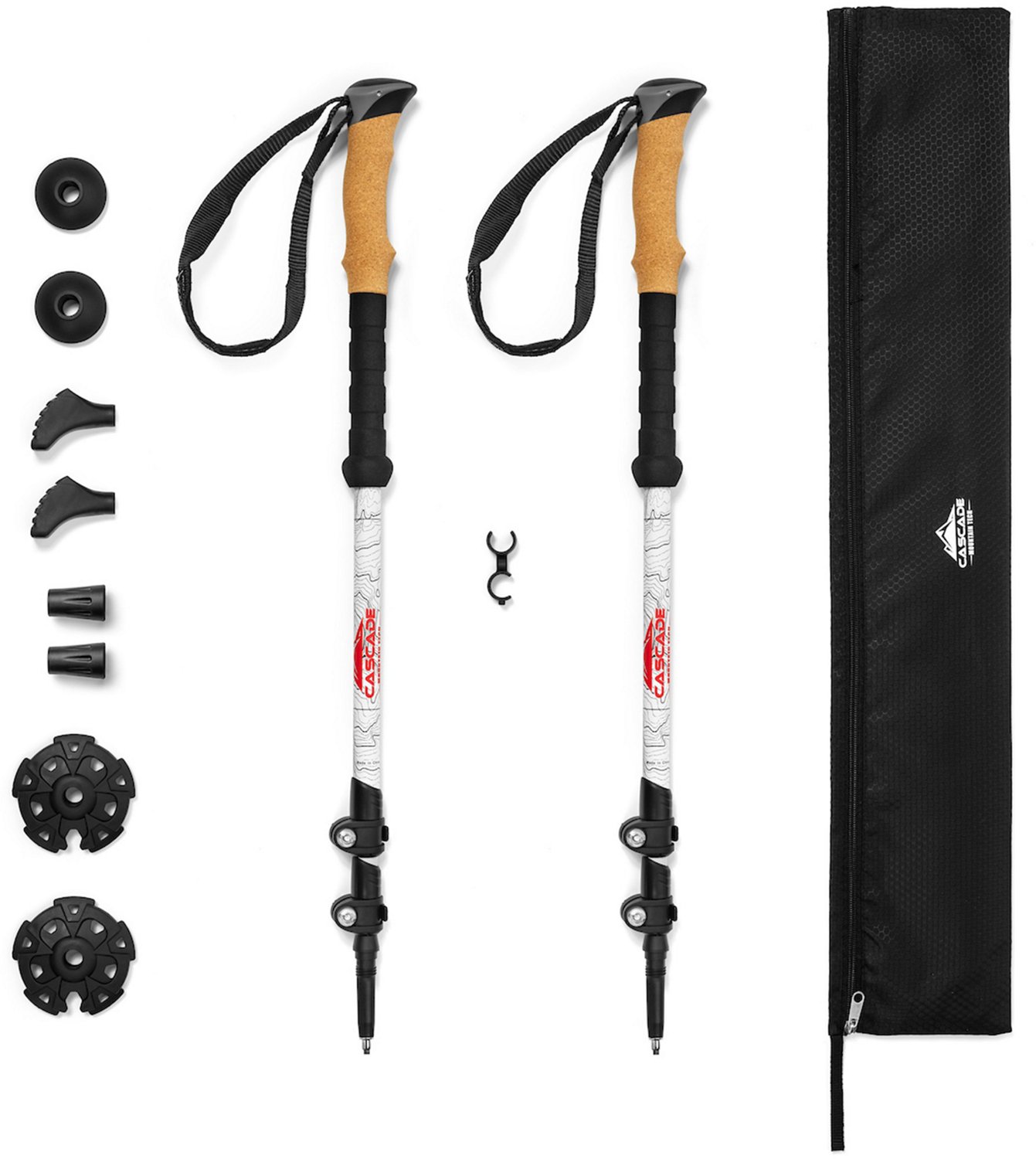 Cascade Mountain Tech Carbon Fiber Quick Lock Trekking Poles                                                                     - view number 1