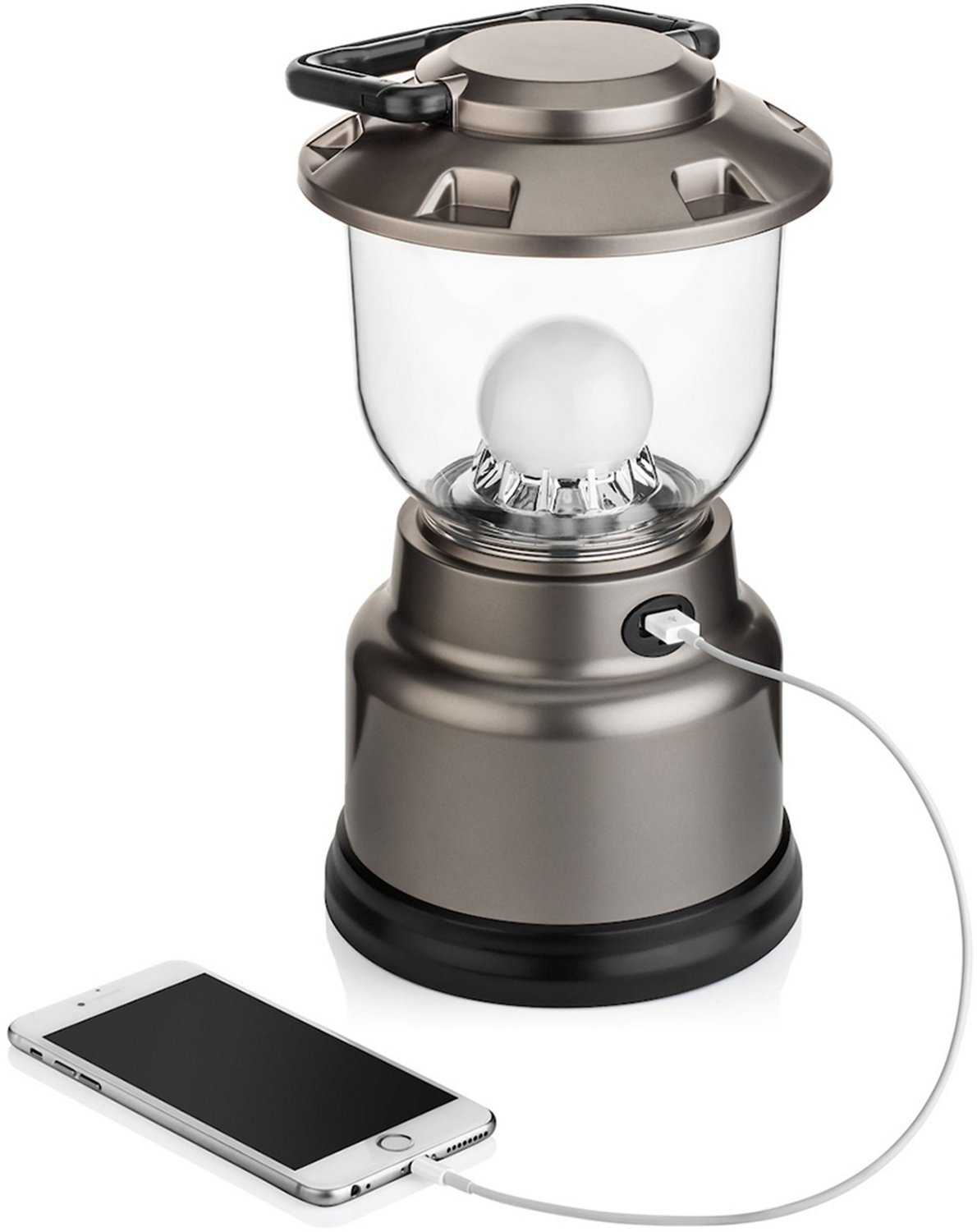 Cascade Mountain Tech Dual-Power Lantern with USB Charging Station