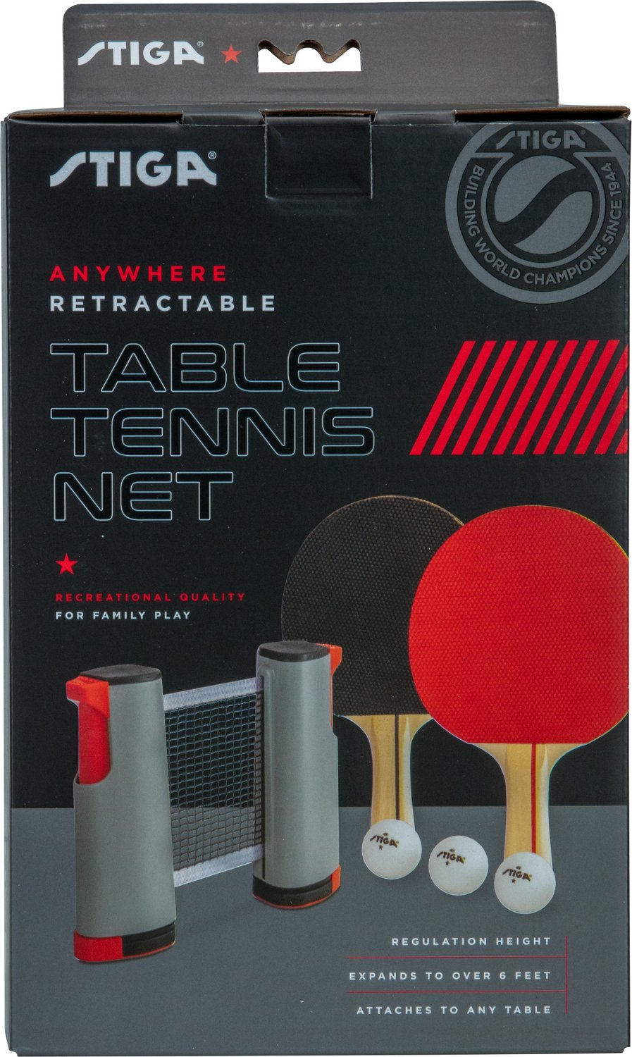 STIGA Retractable Table Tennis Net Set