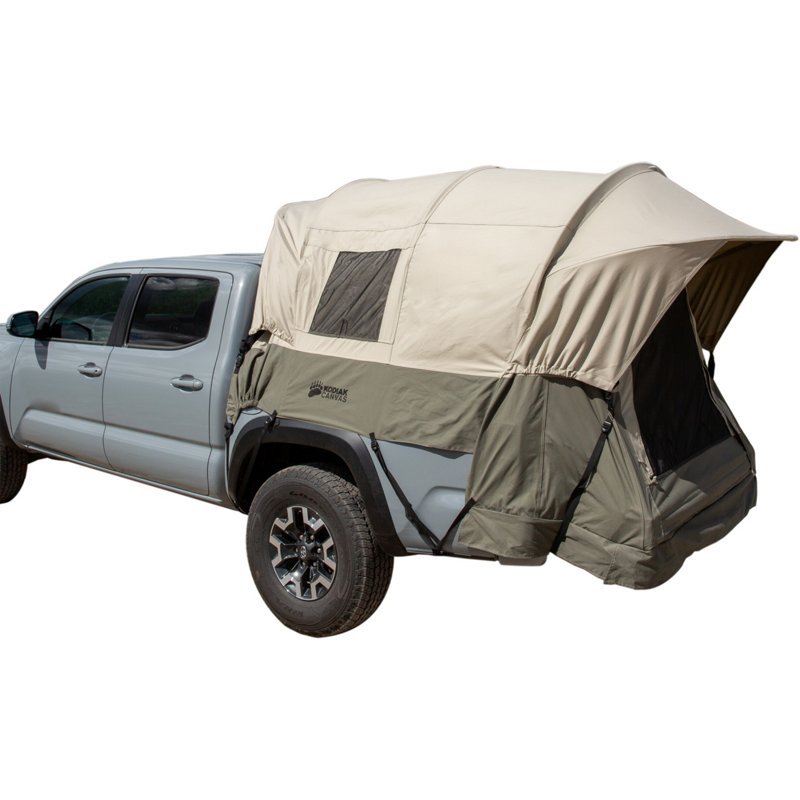 Kodiak Canvas Mid-Sized Truck Camping Tent Tan/Sage Green - Family/Large Tents at Academy Sports