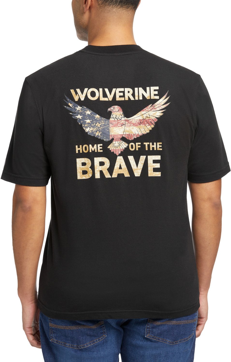 Wolverine Men's Graphic Short Sleeve Tshirt Academy