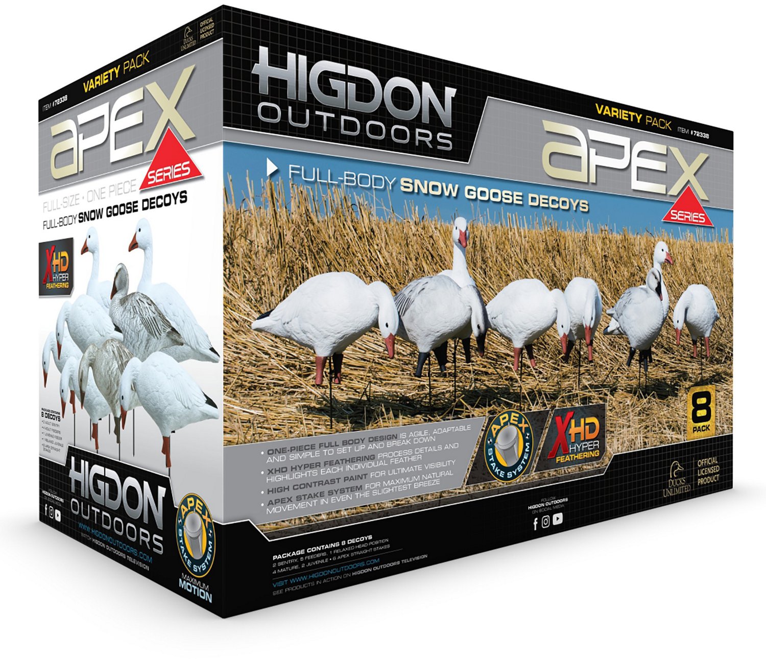 Higdon APEX Full Size Full Body Variety Pack, Snow/Juvenile 8-Pack - view number 7