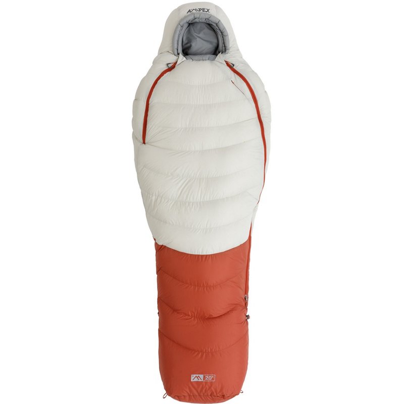 Photos - Other Bags & Accessories Ampex Sanson Element 20-Degrees Mummy Sleeping Bag White/Grey/Red - Famly/Tech Sleepn Bags at Academy Sports AMP-60002