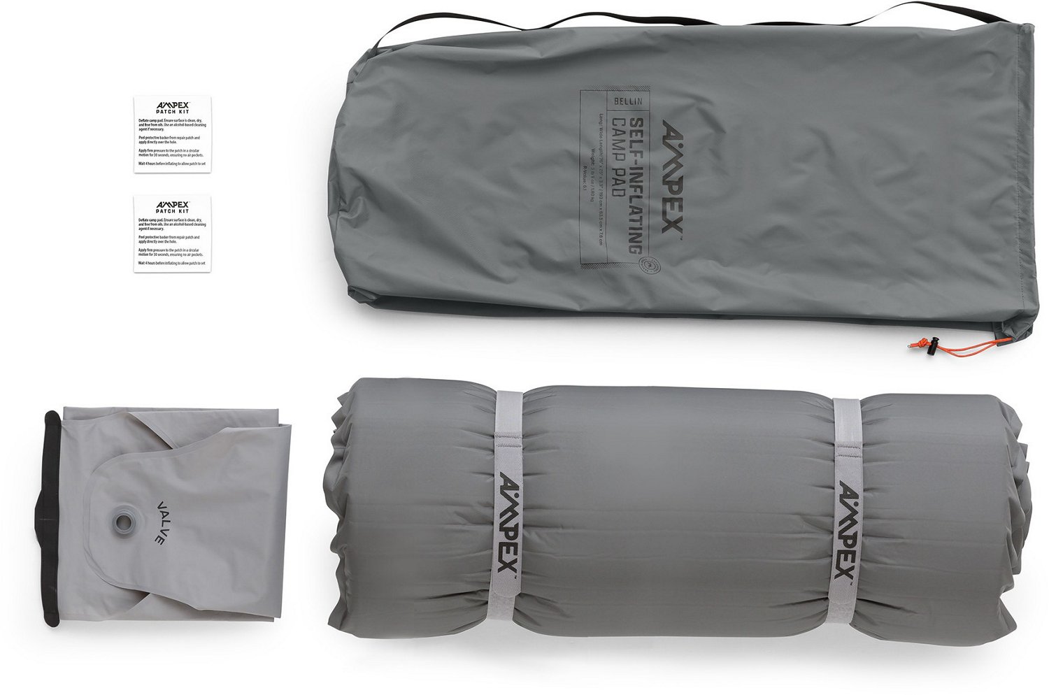 Ampex Bellin Self-Inflating Long Camp Pad - view number 5