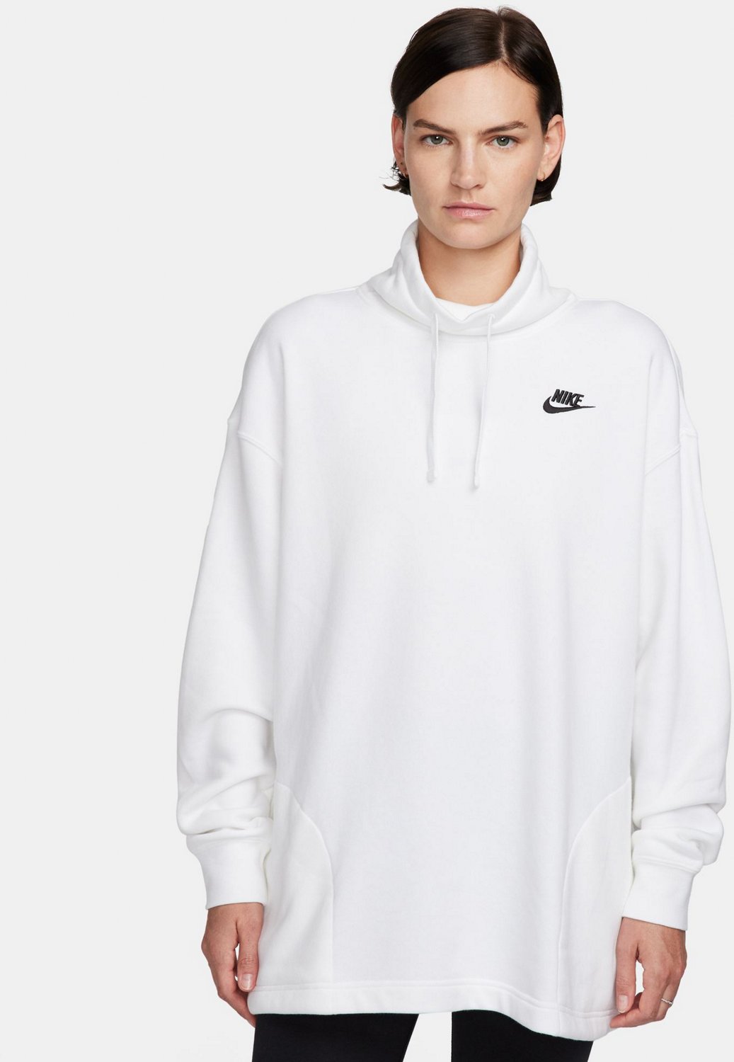 Nike Women's Sportswear Club Fleece Oversized Mock Neck Sweatshirt