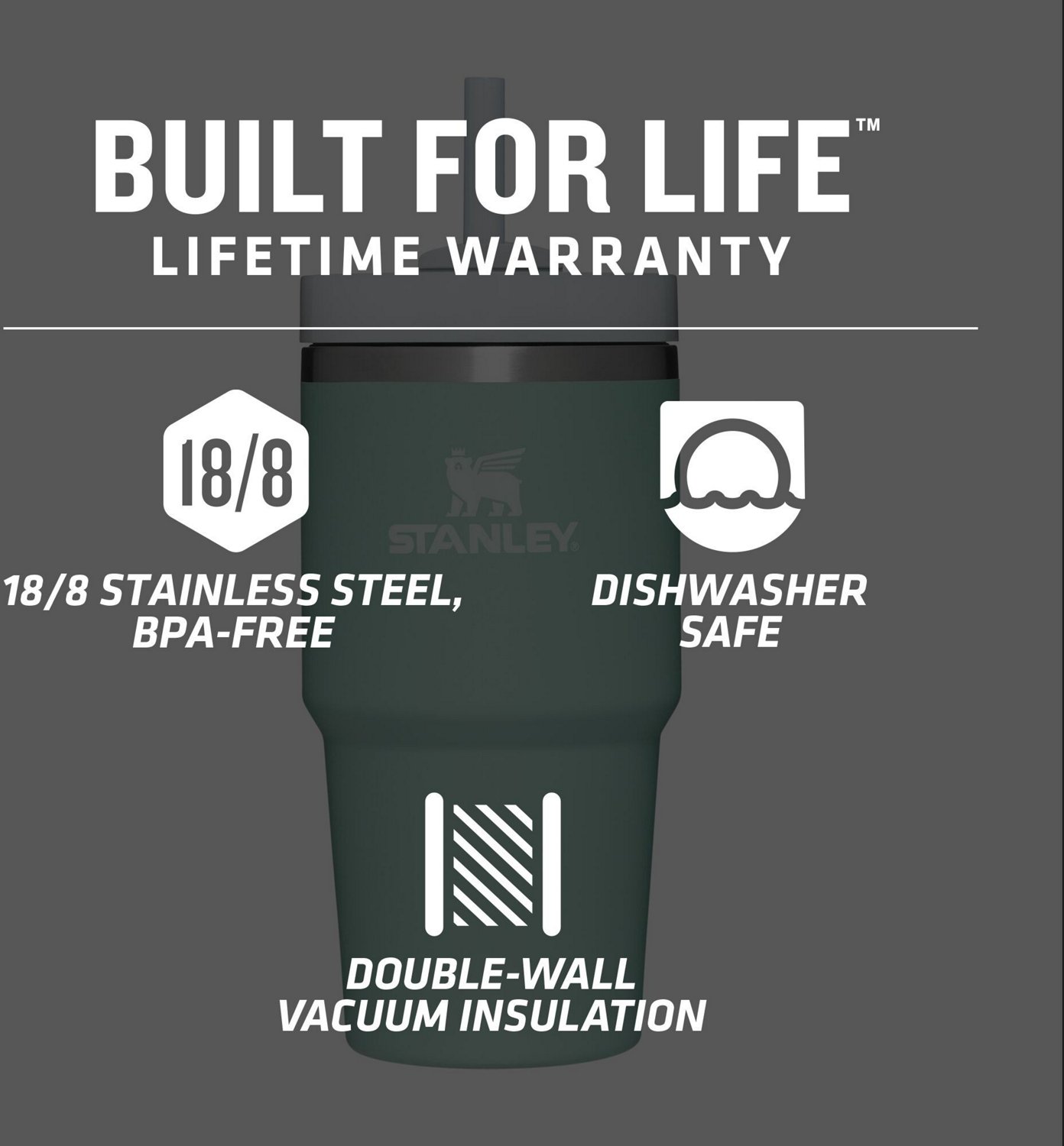 Stanley 20oz Stainless Steel H2.0 Flowstate Quencher Tumbler