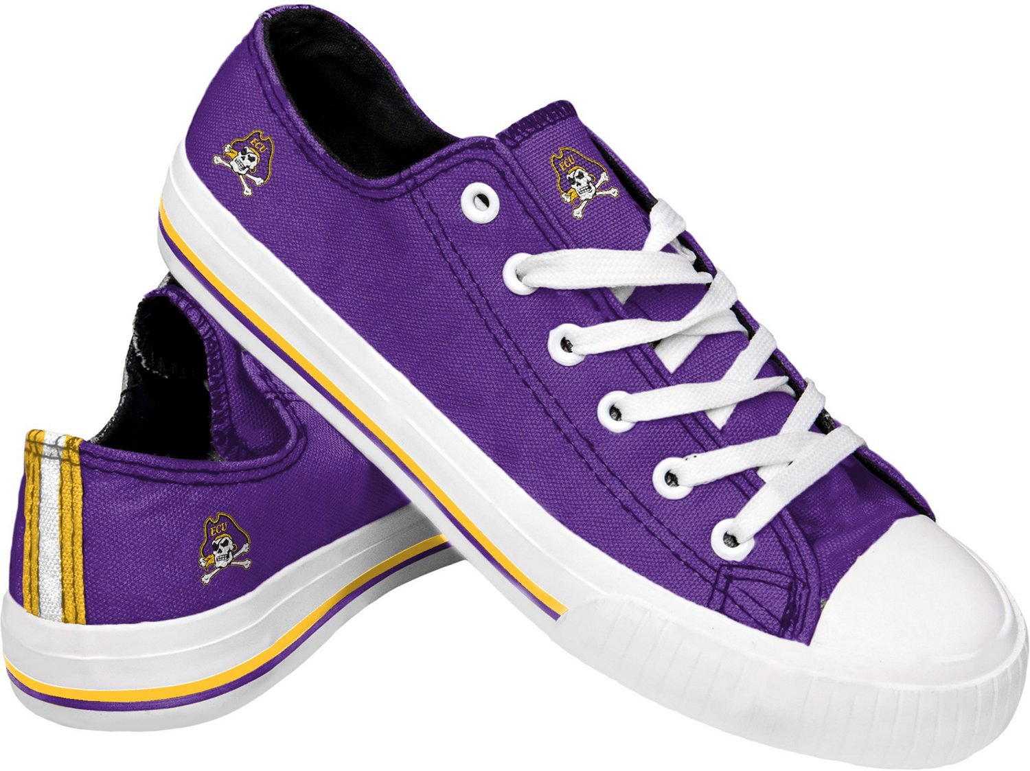 FOCO Unisex East Carolina University SMU Canvas Shoes