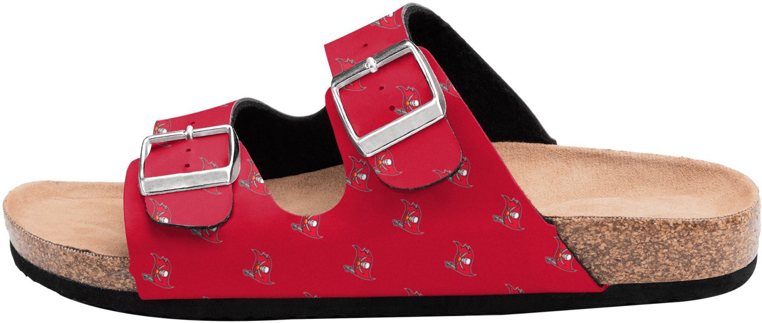 FOCO Women's Tampa Bay Buccaneers Mini Print Double Buckle Sandals - view number 2