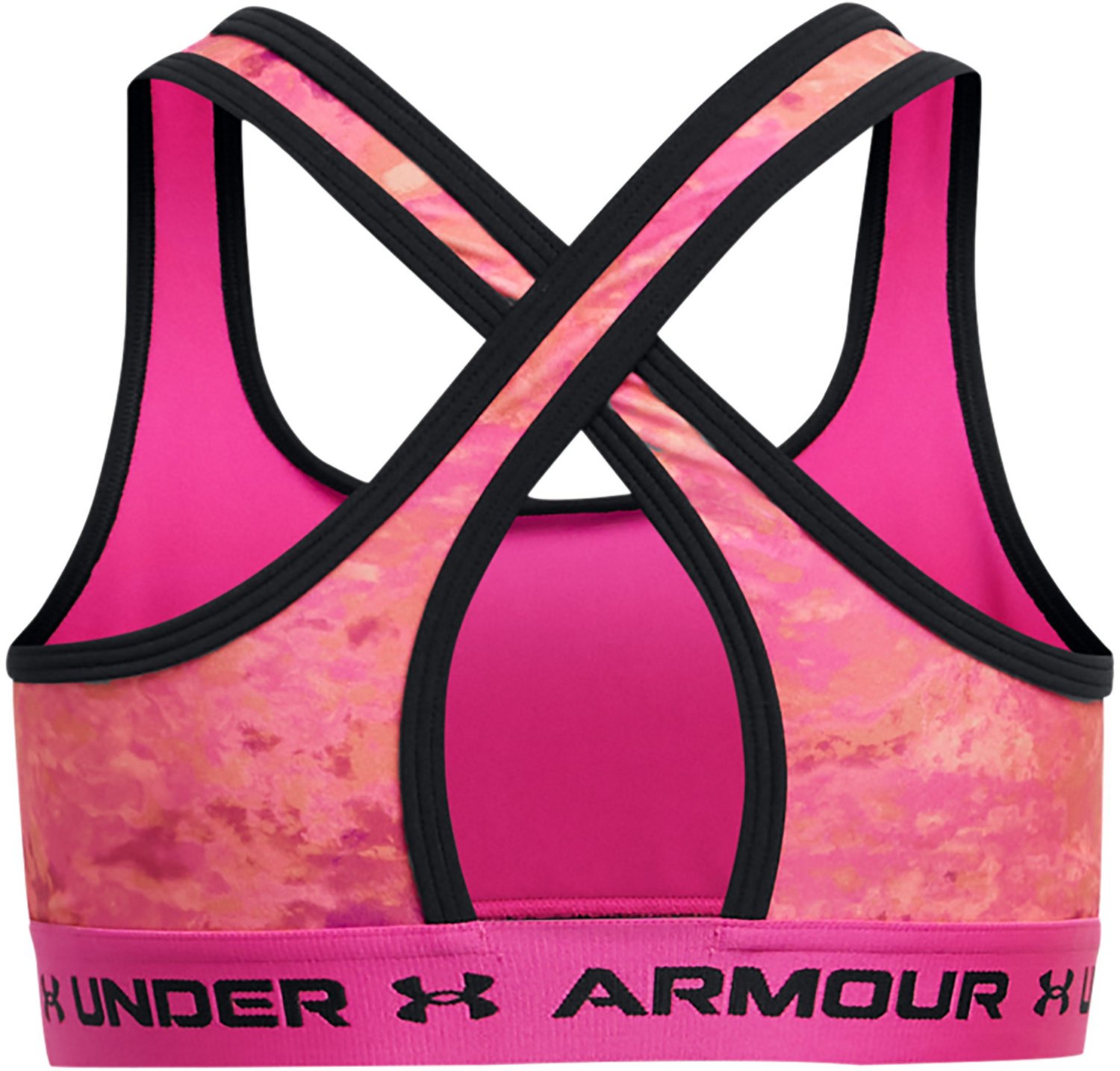Under Armour Girls' Crossback Medium Support Sports Bra                                                                          - view number 2