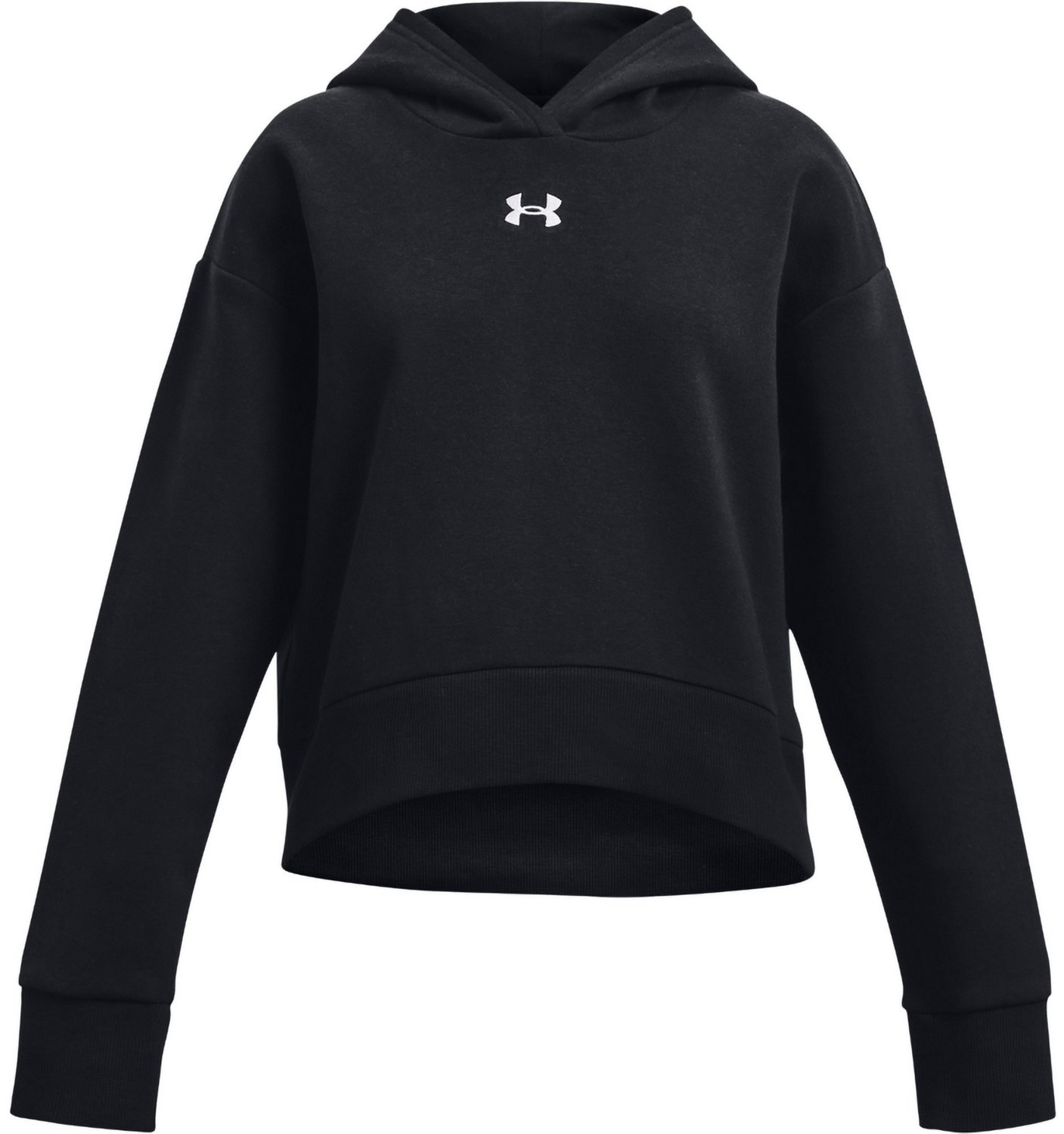 Under Armour Girls' Rival Fleece Crop Hoodie - view number 1