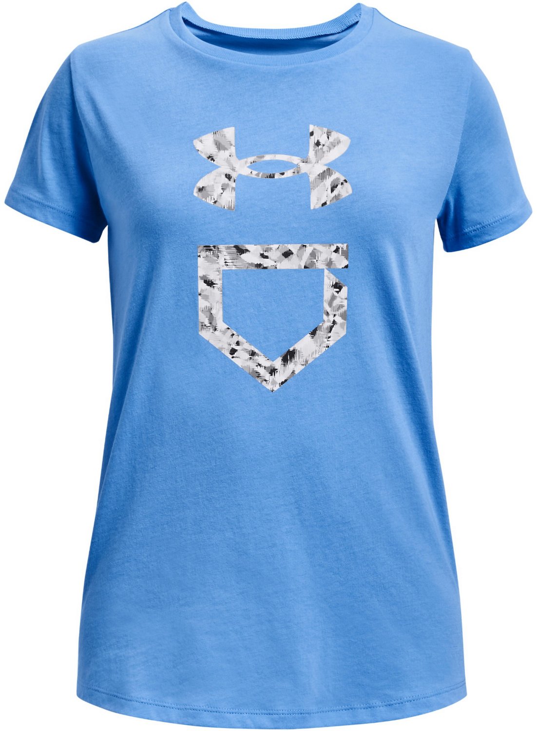 Under Armour Girls' Softball Plate Fill Short Sleeve Shirt - view number 1