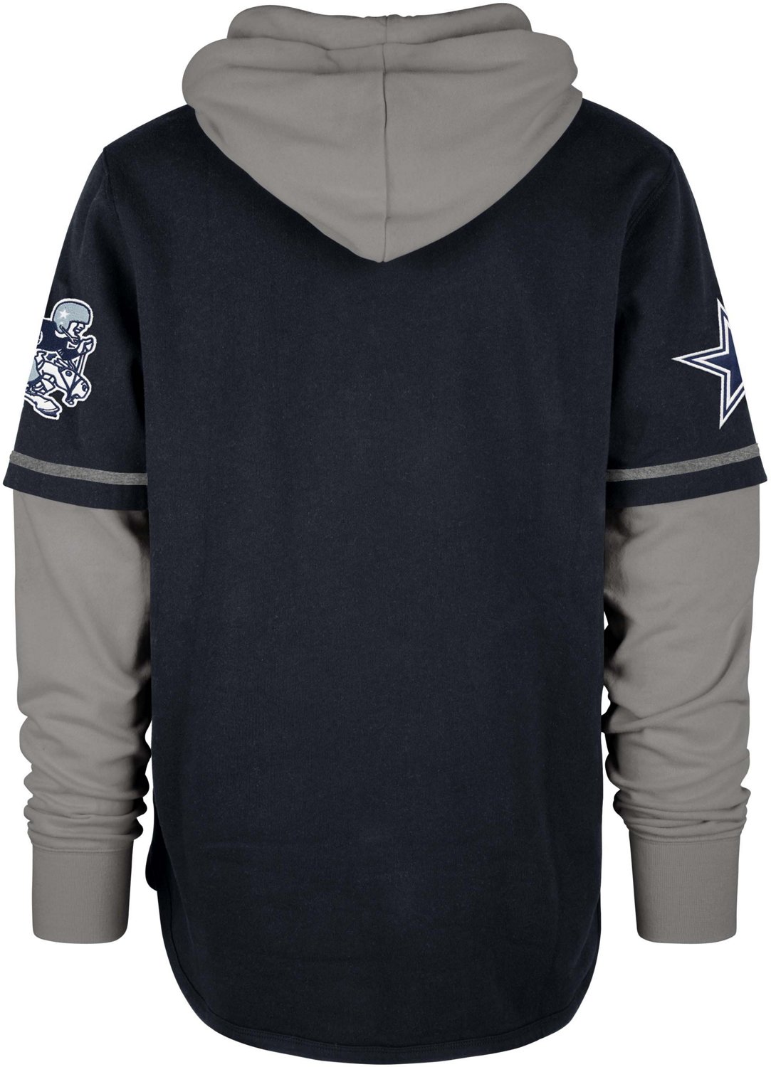 '47 Men's Dallas Cowboys Trifecta 47 Shortstop Pullover Hoodie - view number 2