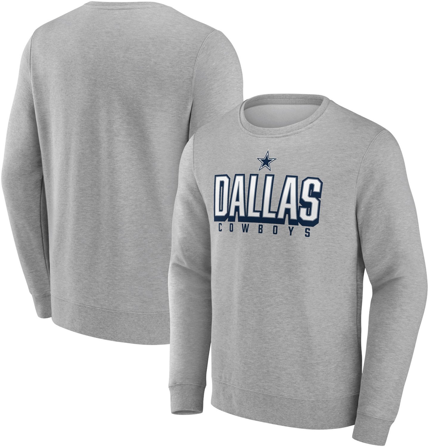 '47 Men's Dallas Cowboys Bold Move Crewneck Sweatshirt - view number 3