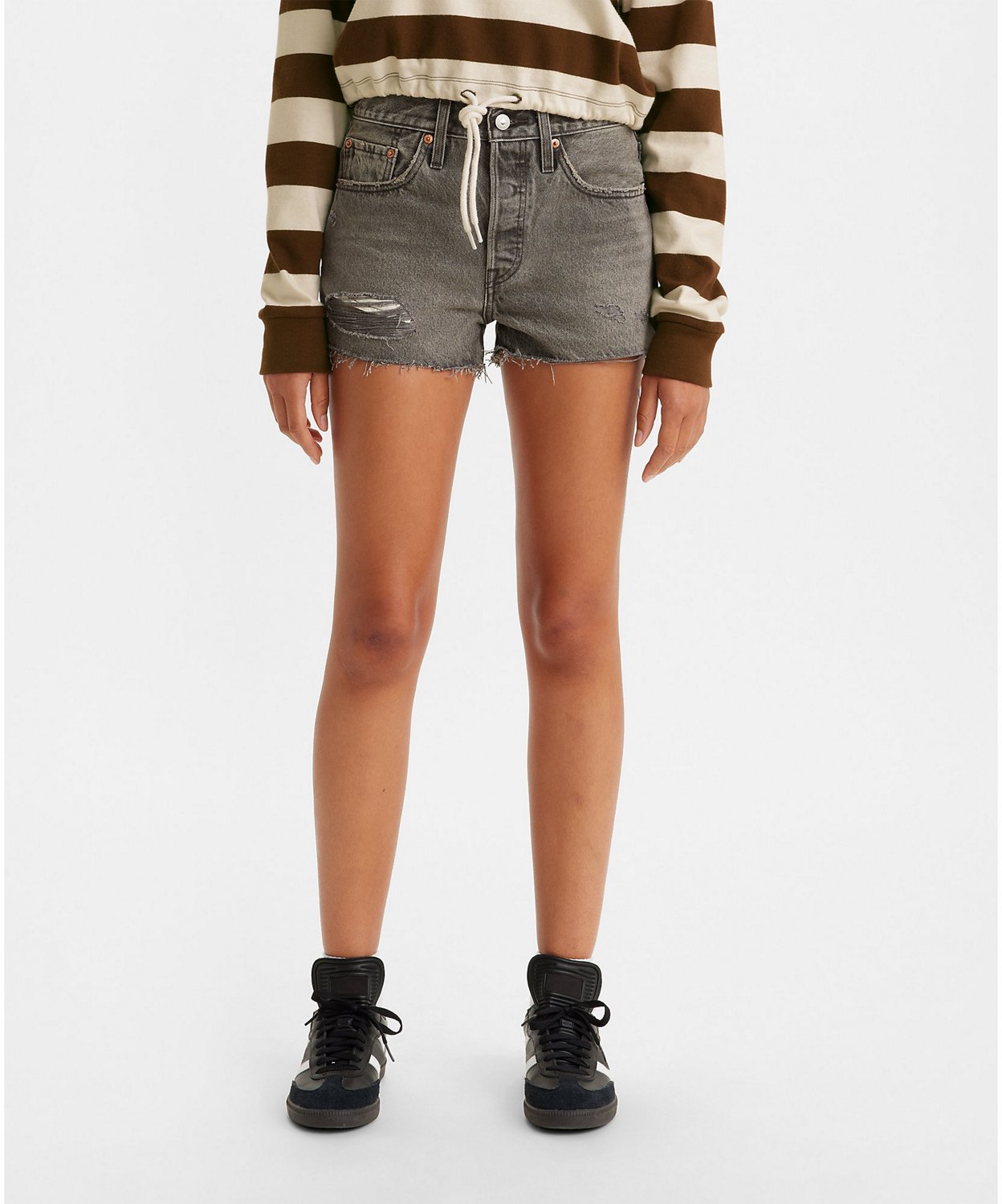 Levi s Women s 501 Original High Rise Shorts 2.5 in Academy