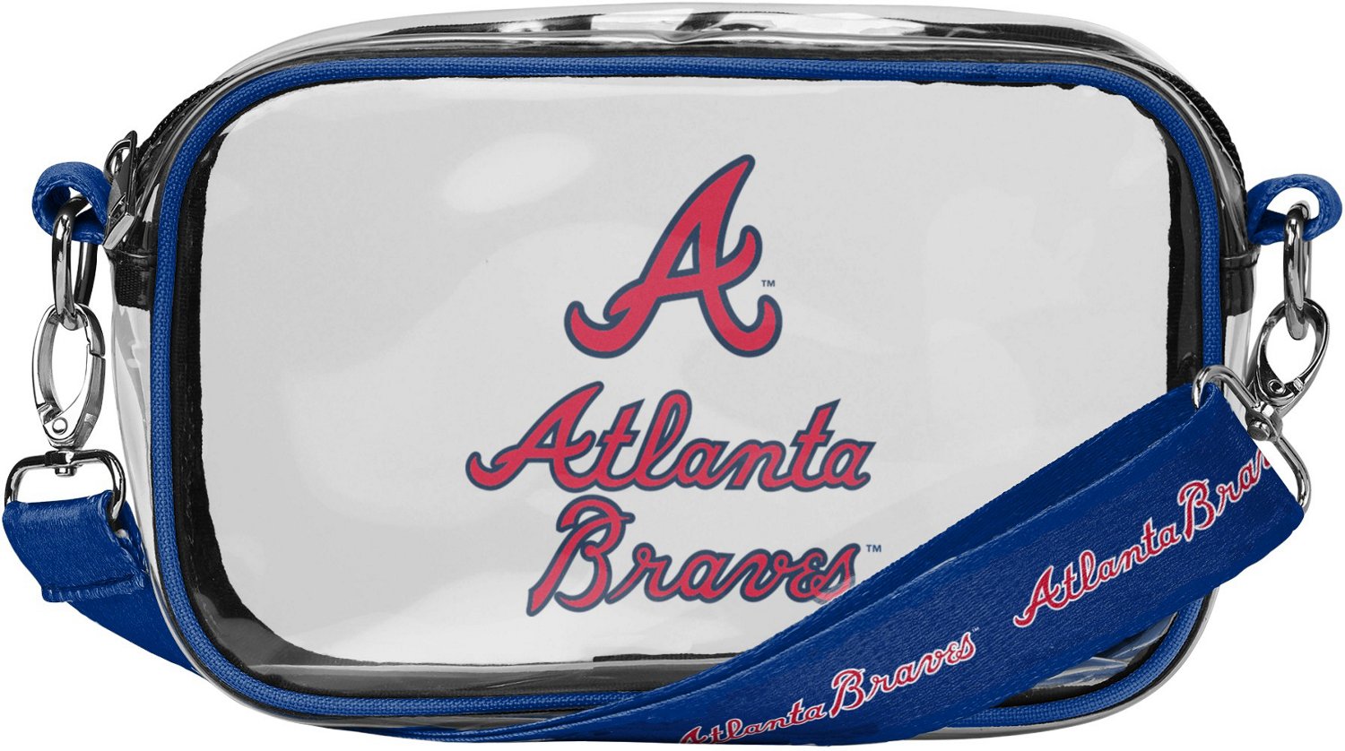 FOCO Atlanta Braves Clear Camera Bag Free Shipping at Academy