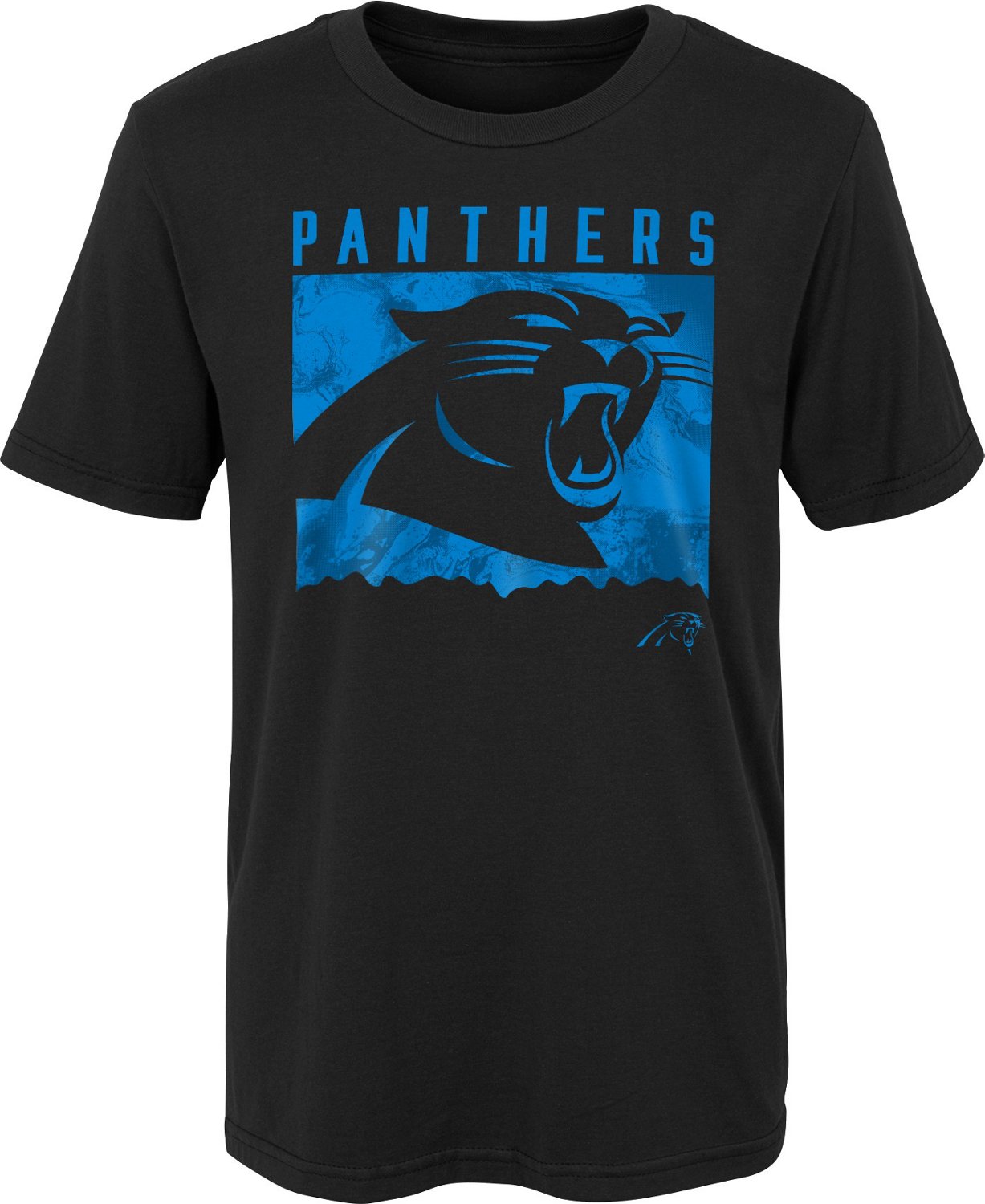 Outerstuff Boys' 4-7 Carolina Panthers Liquid Camo Logo Short Sleeve T ...