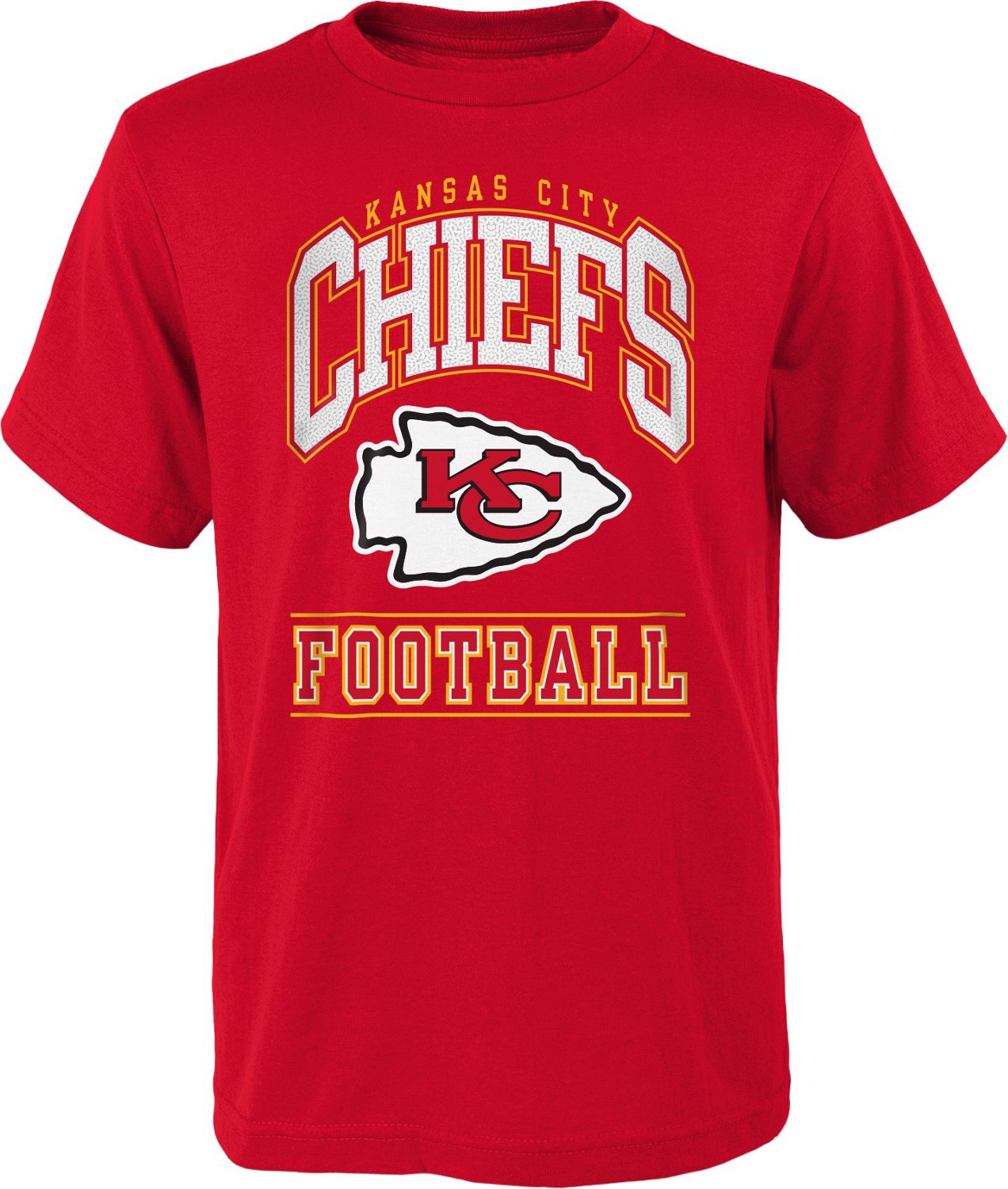Outerstuff Kids' Kansas City Chiefs Big Blocker Short Sleeve T-shirt ...