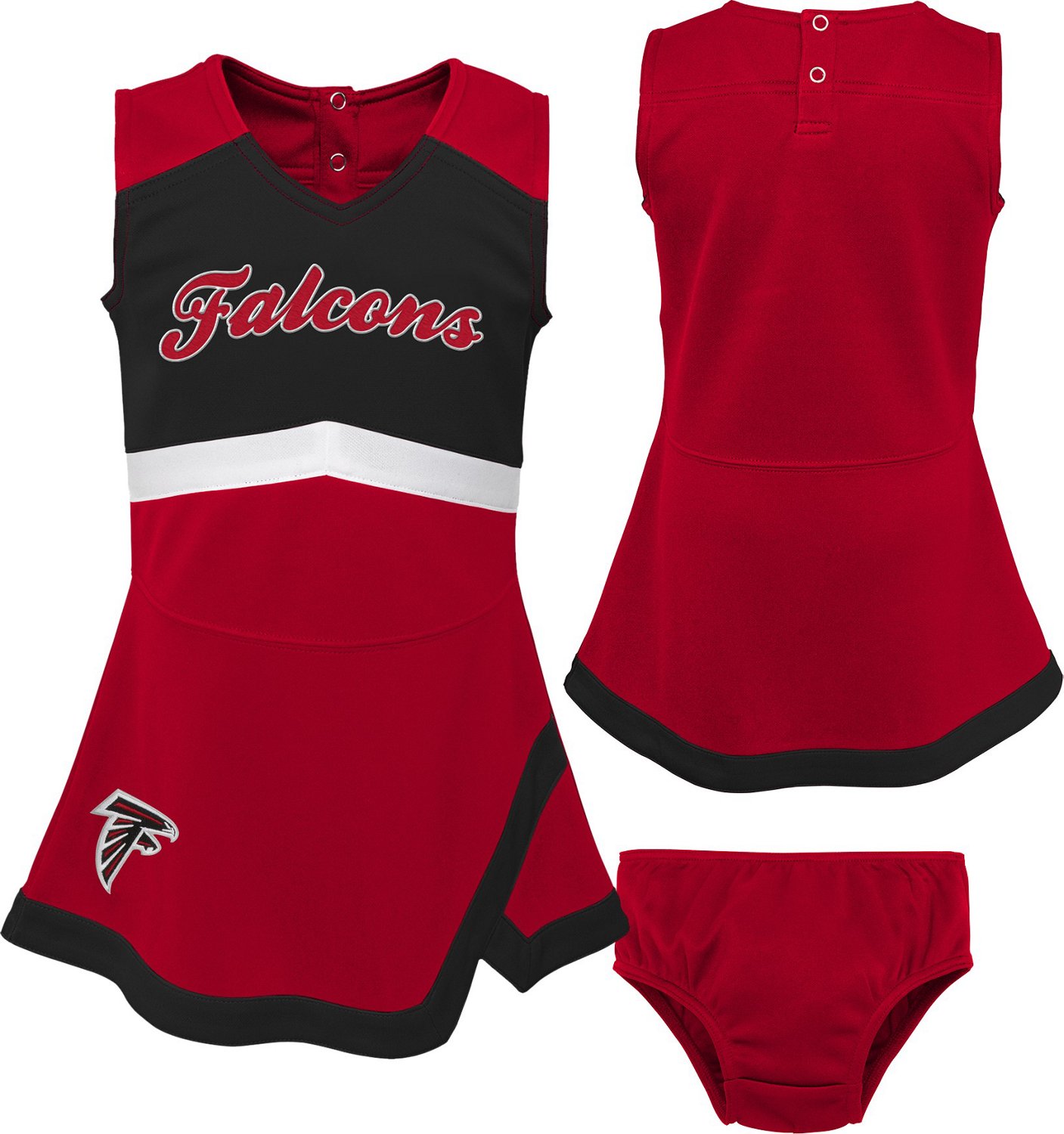 Outerstuff Girls' Atlanta Falcons TDLR Cheer Captain Cheerleader Jumper