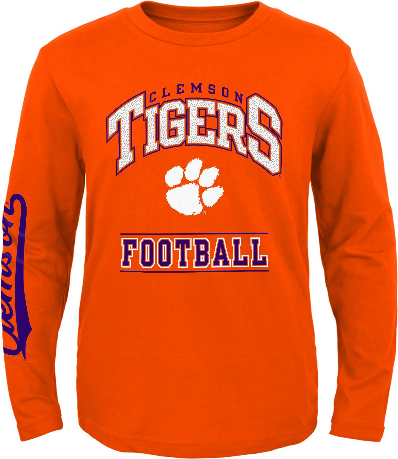 Outerstuff Youth Clemson University Big Timer Long Sleeve T-shirt