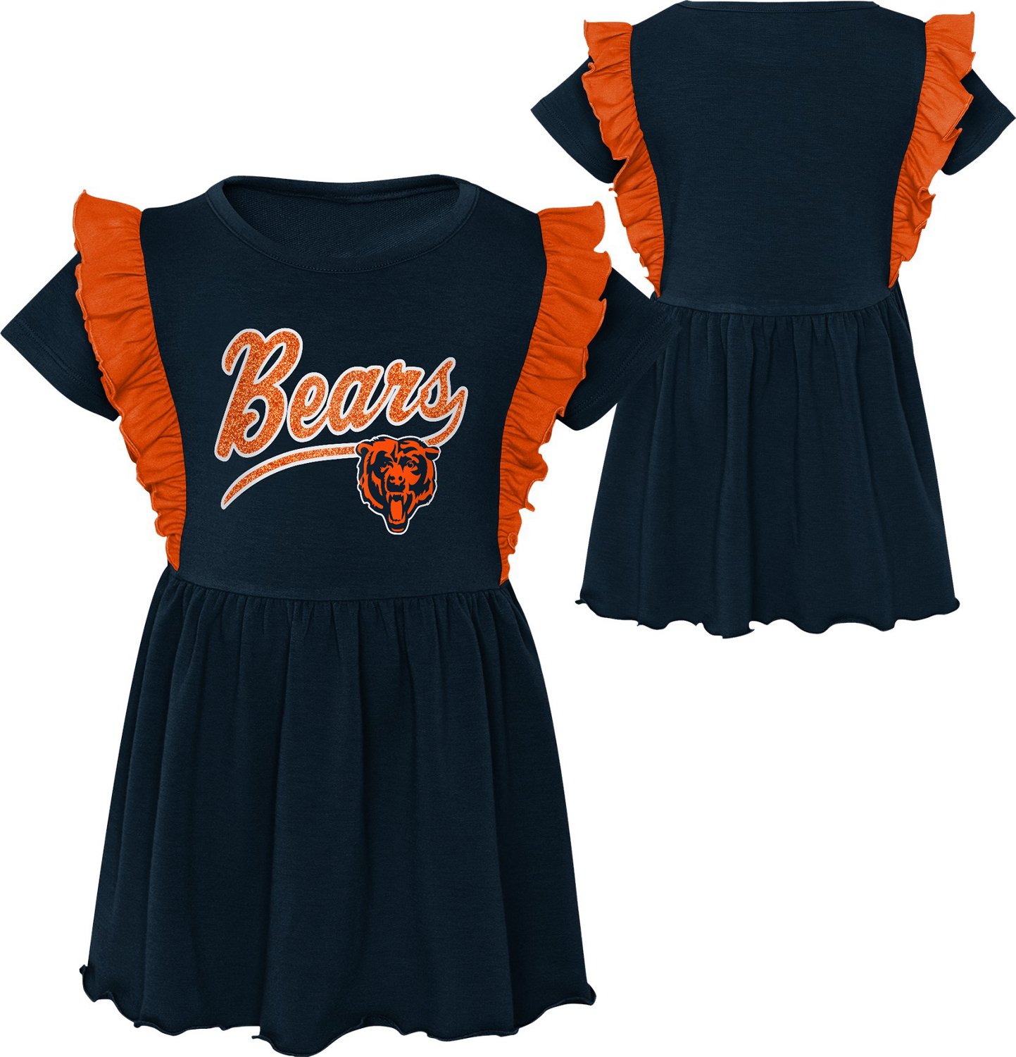 Outerstuff Girls' Chicago Bears Too Cute Short Sleeve Dress - view number 3