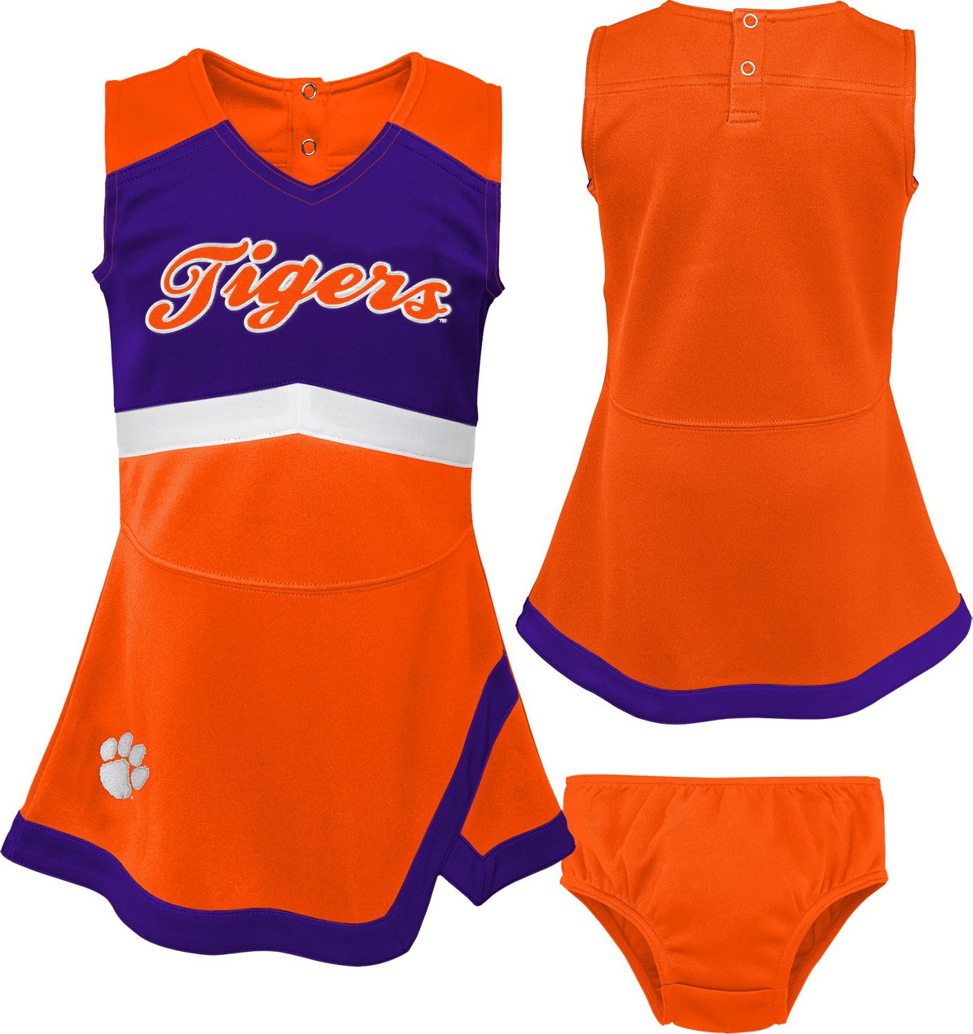 Outerstuff Girls' Clemson University Cheer Captain Dress
