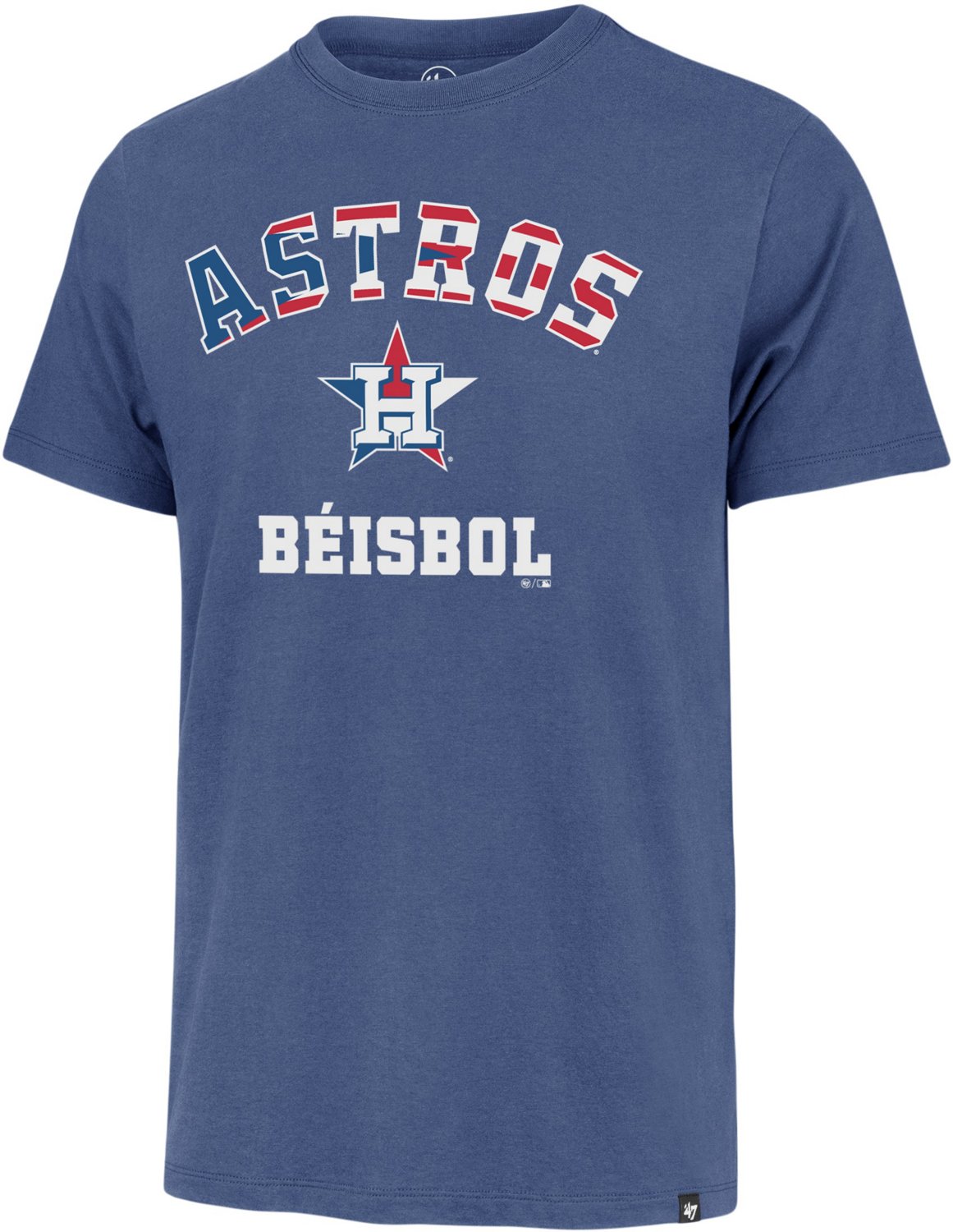 47 Men's Houston Astros Hispanic Heritage Month Puerto Rico Franklin Short  Sleeve Shirt