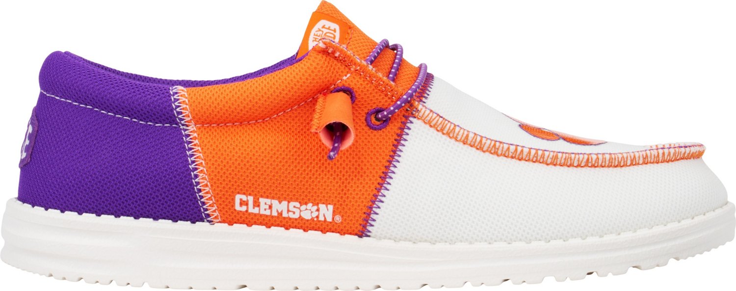 HEYDUDE Men's Clemson University Wally Tri Slip-On Shoes | Academy