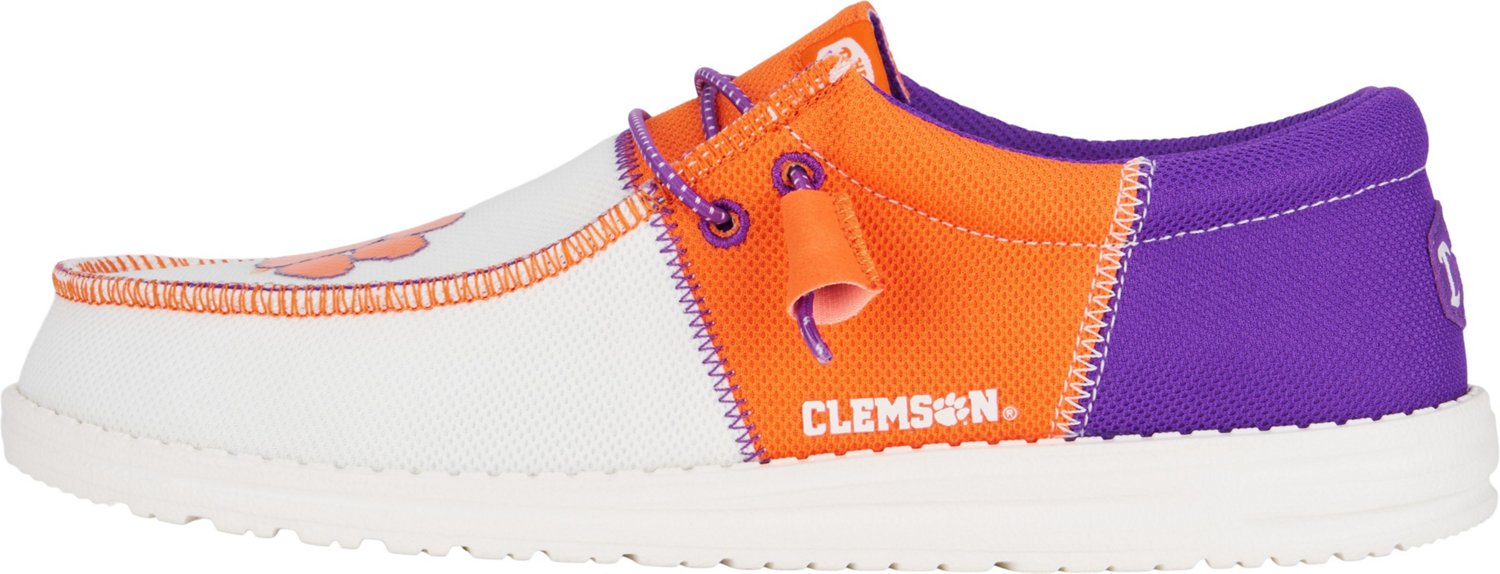 HEYDUDE Men's Clemson University Wally Tri Slip-On Shoes | Academy