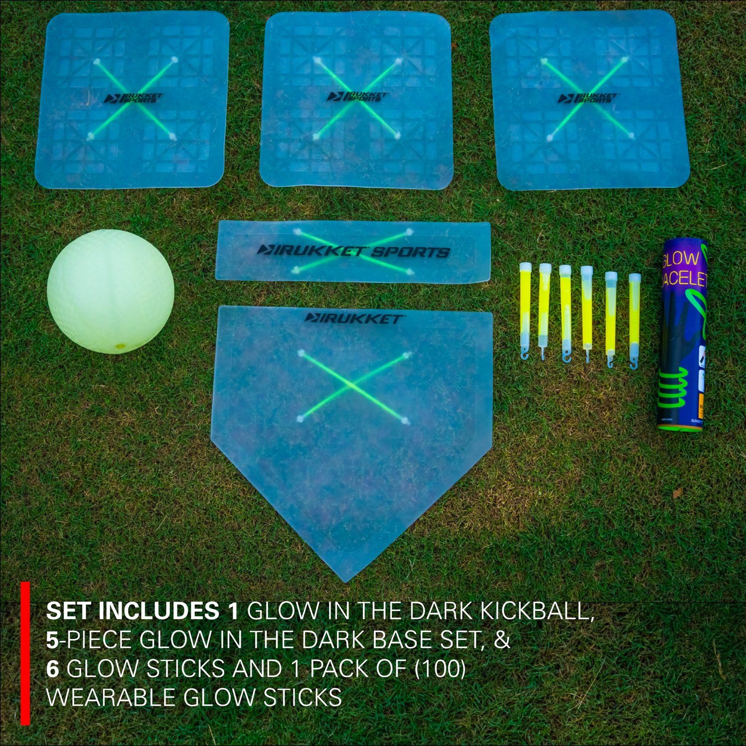 Rukket Sports Glow in the Dark Kickball Set