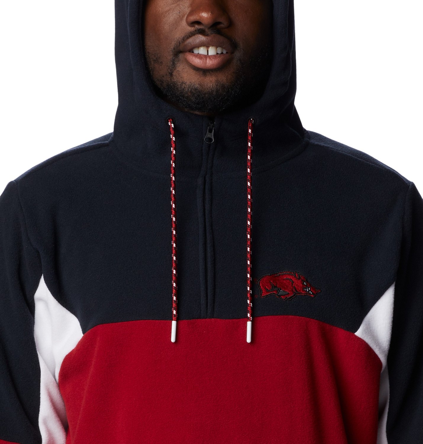 Columbia Sportswear Men's University of Arkansas Lodge Fleece Hoodie - view number 3