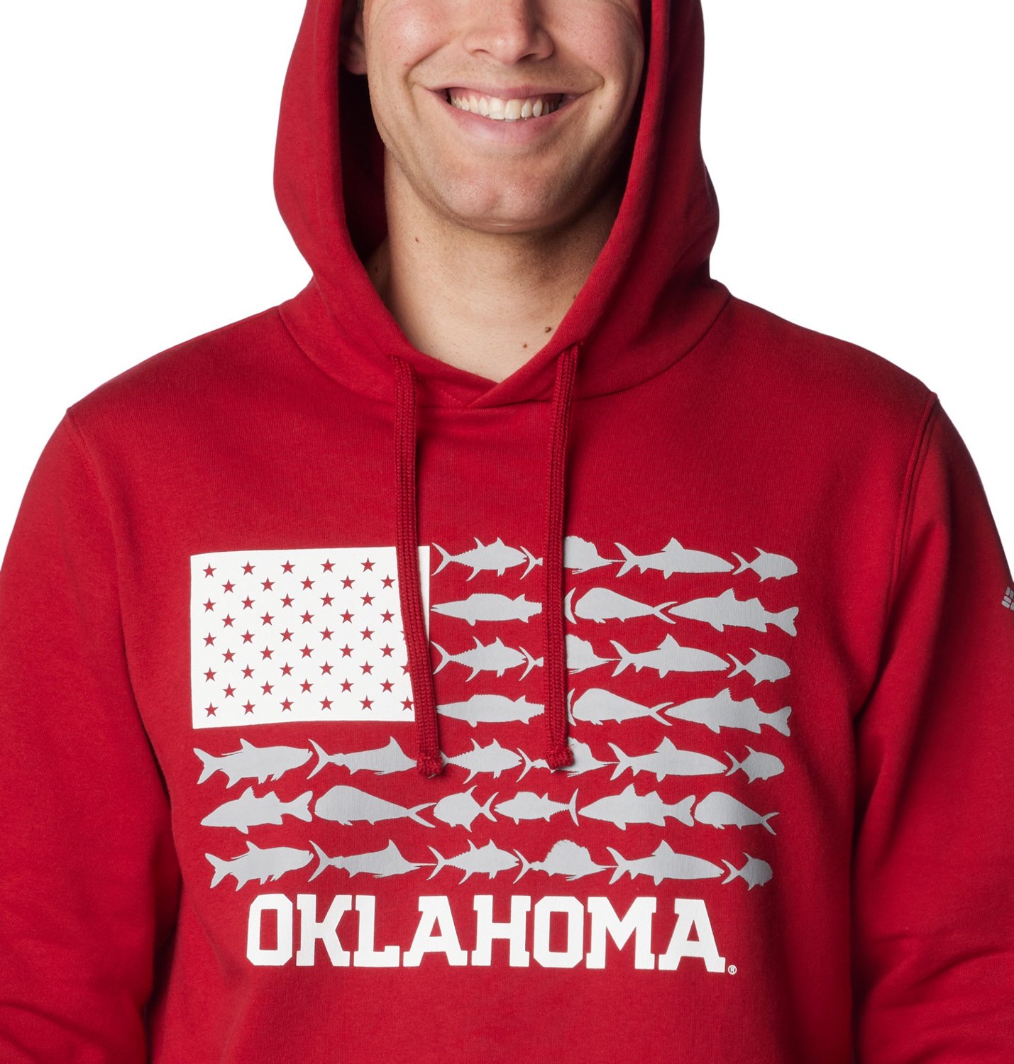Columbia Sportswear Men's University of Oklahoma Fish Flag II Hoodie  - view number 3