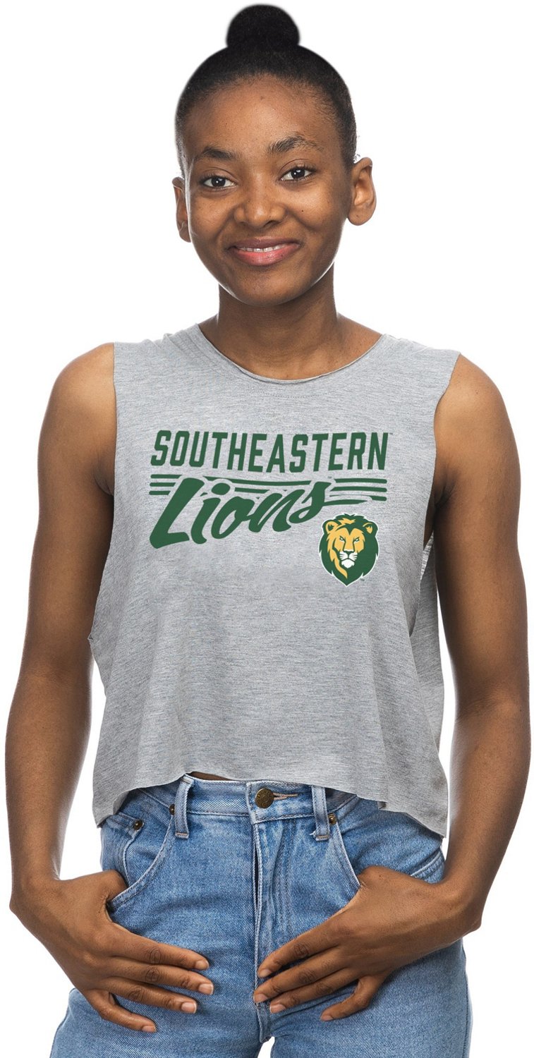 ZooZatz Women's Southeastern Louisiana University Crop Muscle Tank Top