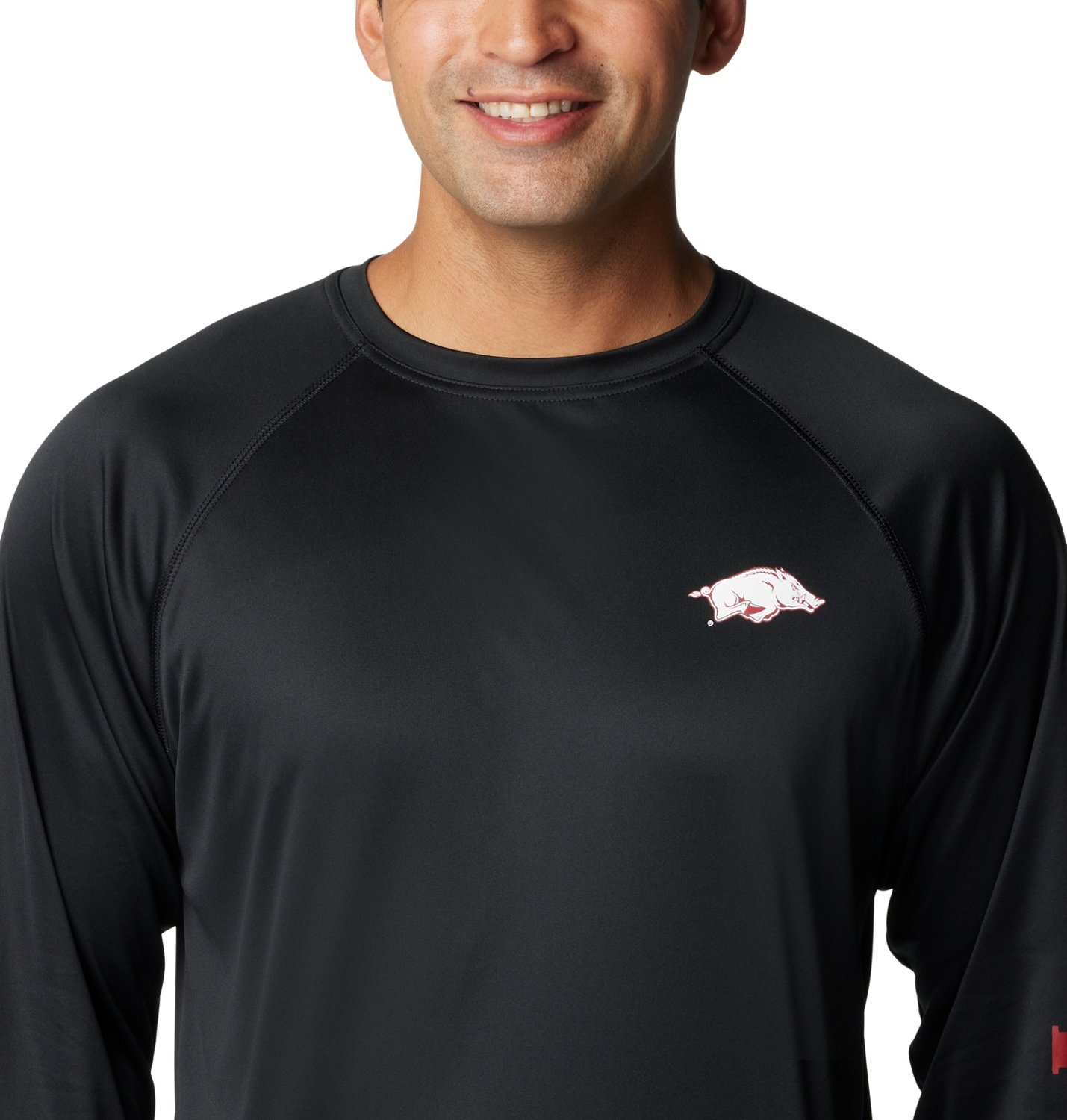Columbia Sportswear Men's University of Arkansas Terminal Tackle Long Sleeve T-shirt - view number 3