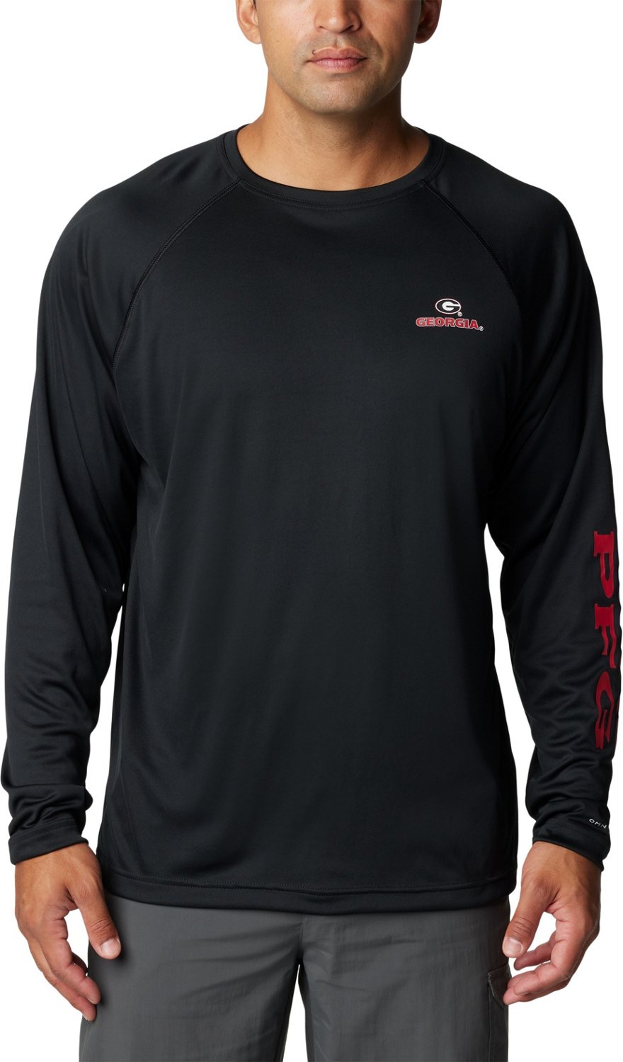 Columbia Sportswear Men's University of Georgia Terminal Tackle Long Sleeve T-shirt