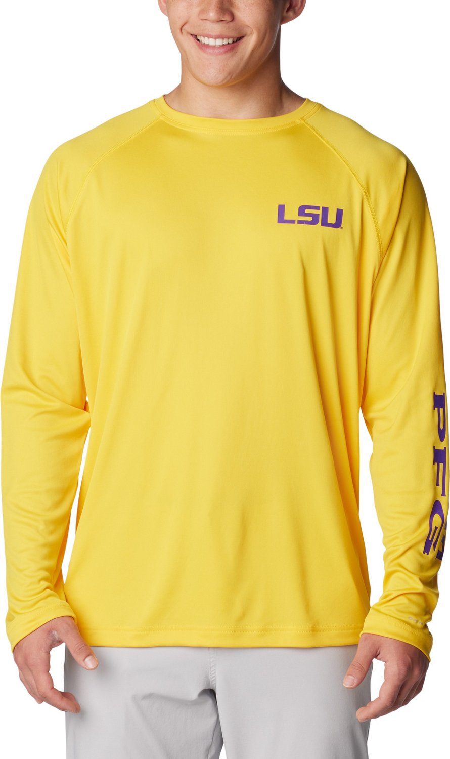 Columbia Sportswear Men's Louisiana Tech University Terminal Tackle Long  Sleeve Graphic T-shirt