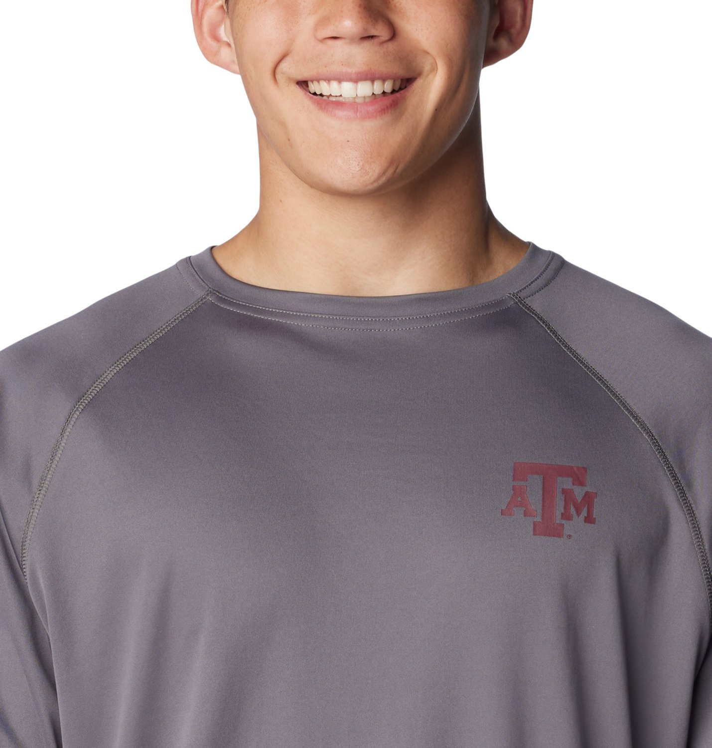 Columbia Sportswear Men's Texas A&M University Terminal Tackle Long Sleeve T-shirt - view number 3