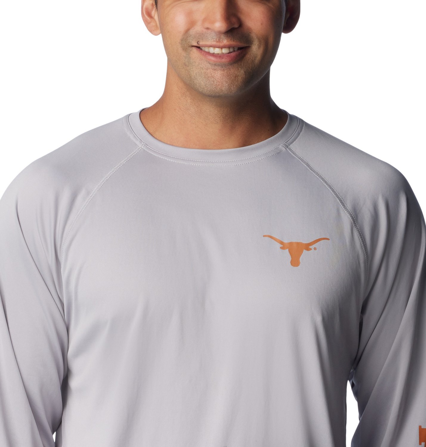 Columbia Sportswear Men's University of Texas Terminal Tackle Long Sleeve T-shirt - view number 3