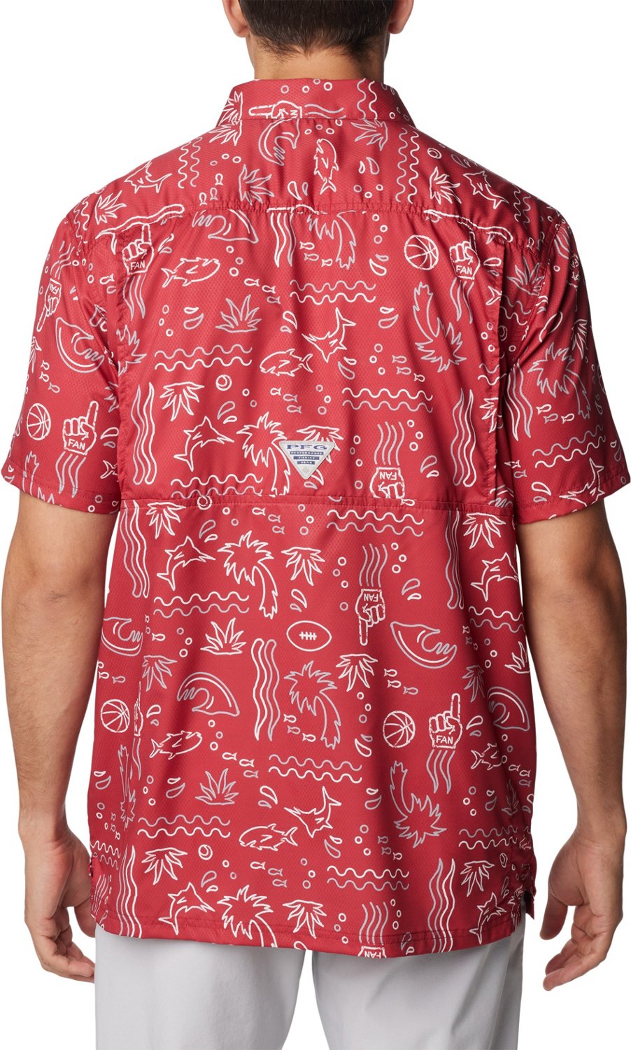 Columbia Sportswear Men's University of Alabama Super Slack Tide Fish Fan Button Down Shirt  - view number 2